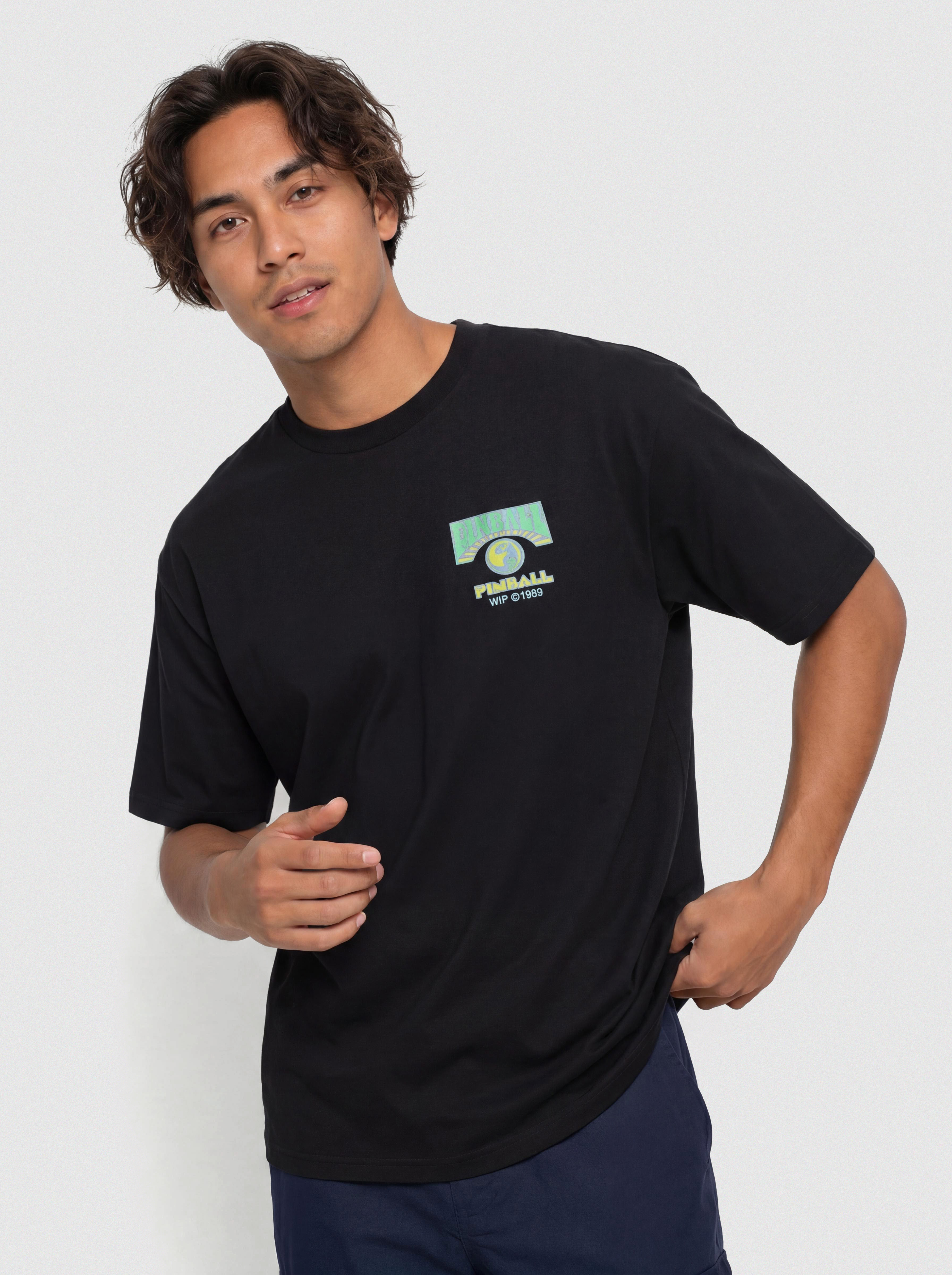 Tricou Carhartt WIP Pinball (black)