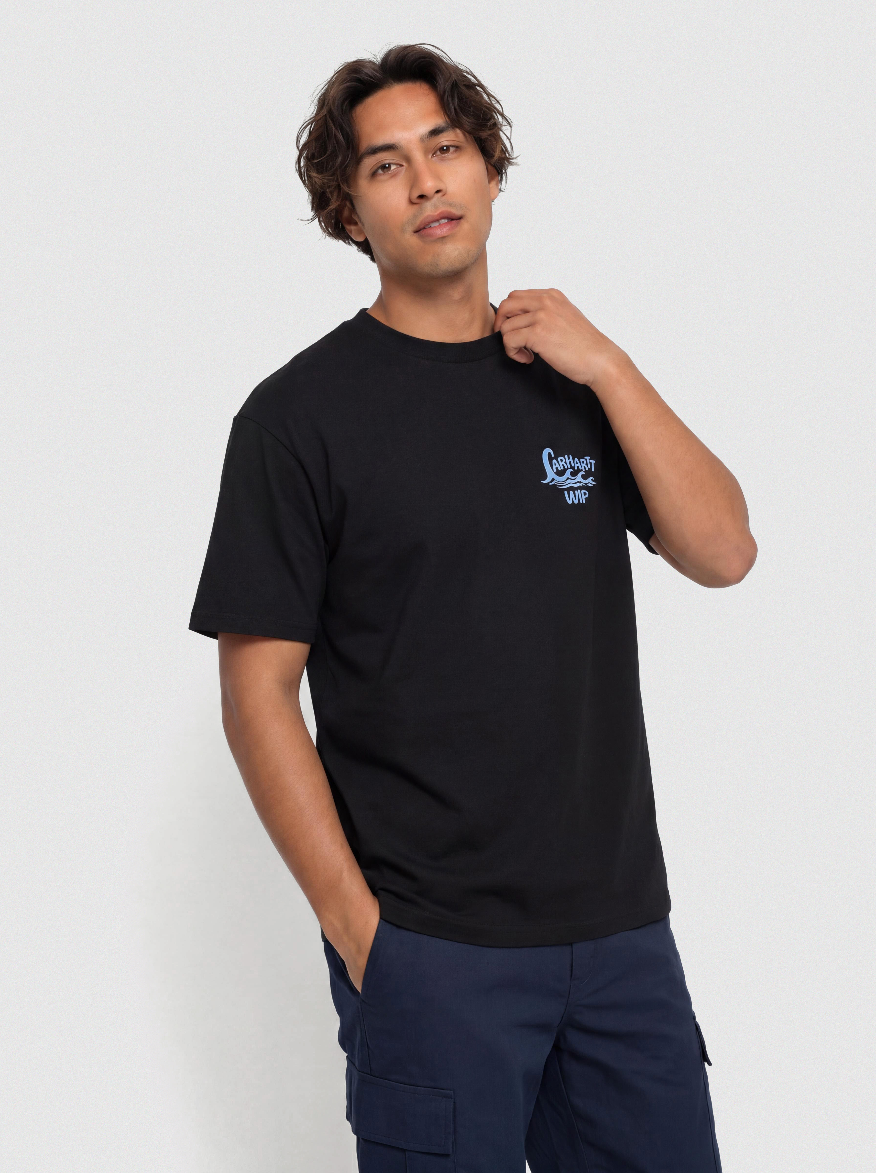 Tricou Carhartt WIP Waves (black)