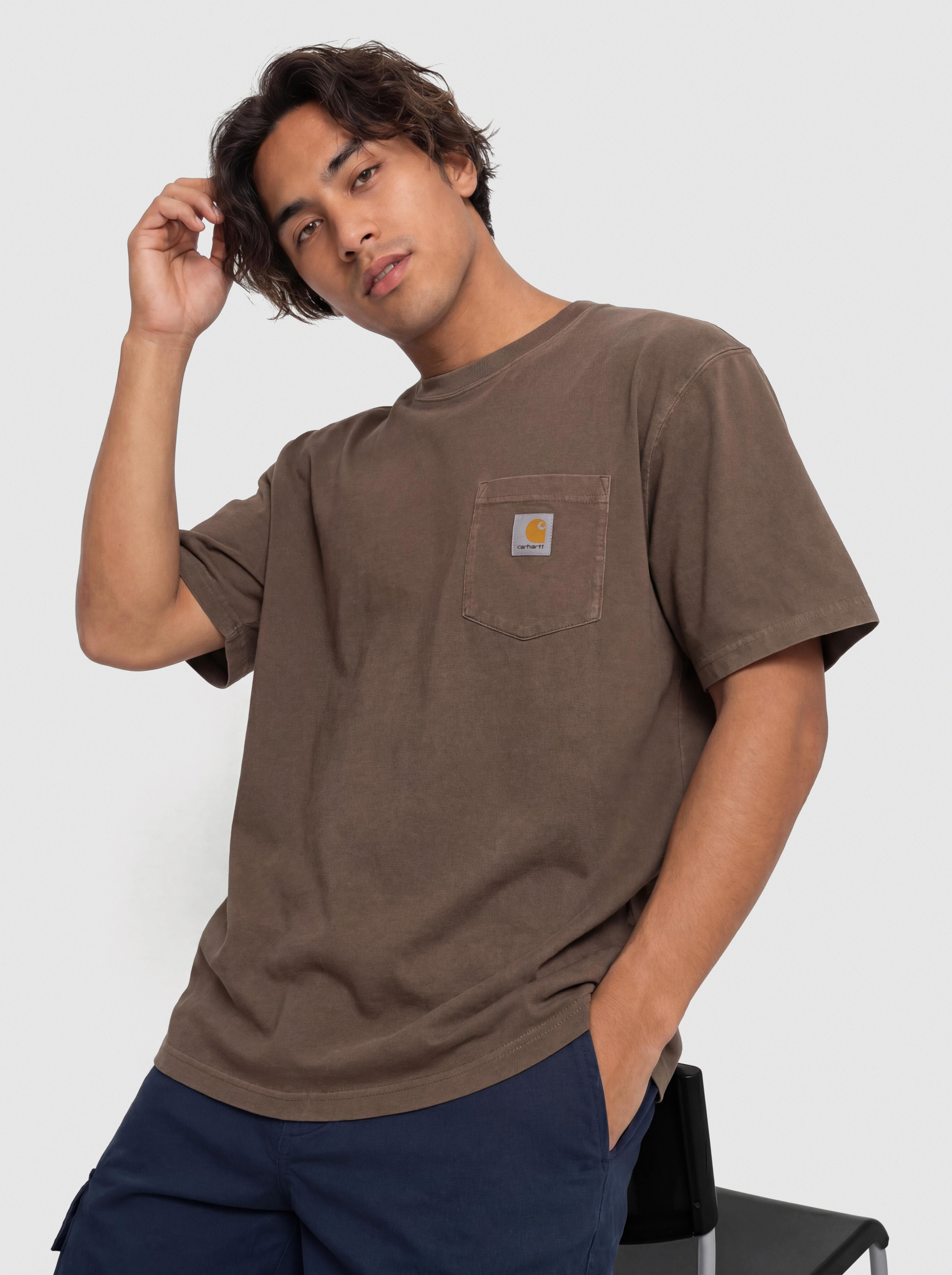 Tricou Carhartt WIP Loose Pocket (tobacco)
