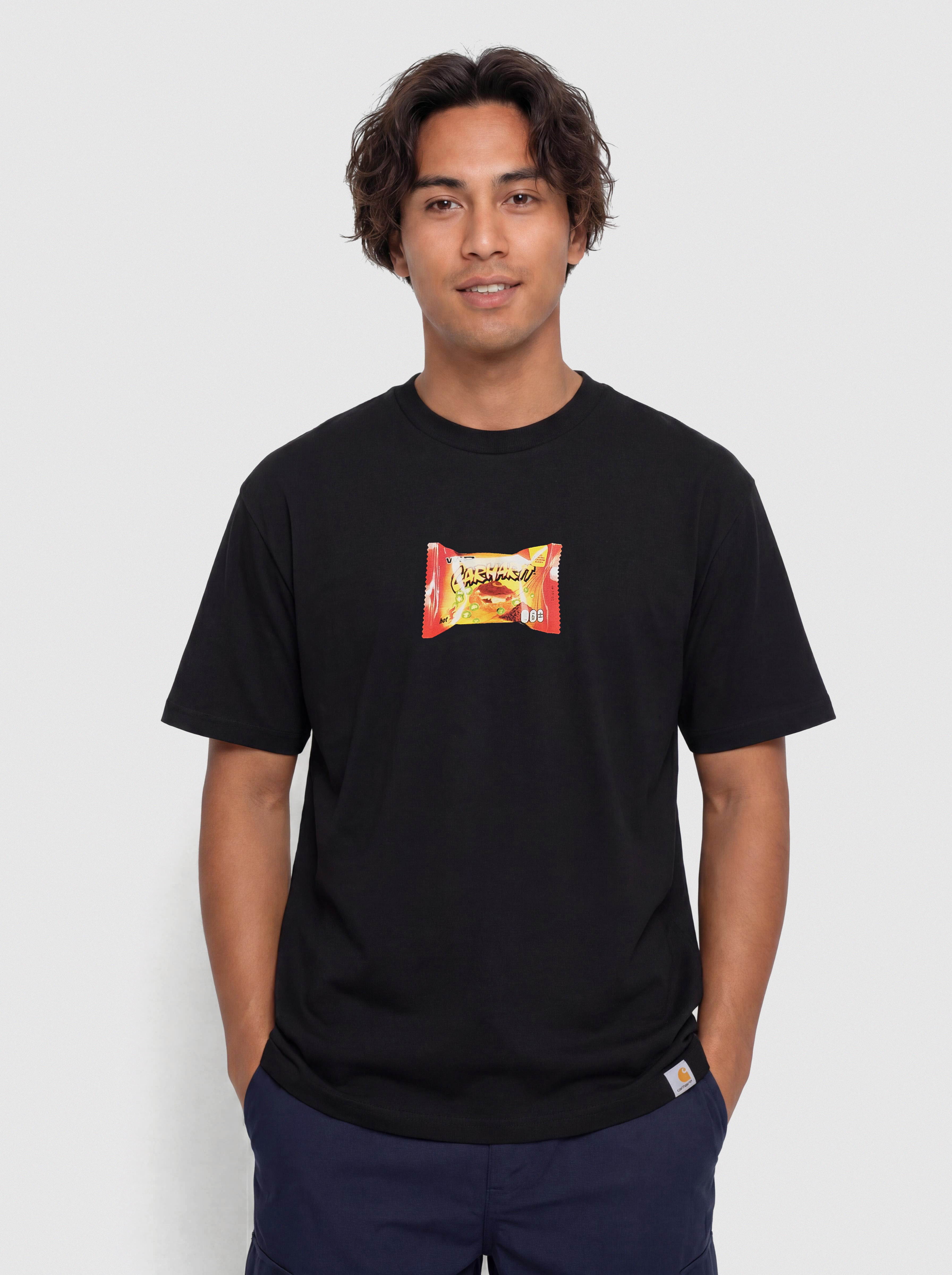 Tricou Carhartt WIP Road Side Snack (black)