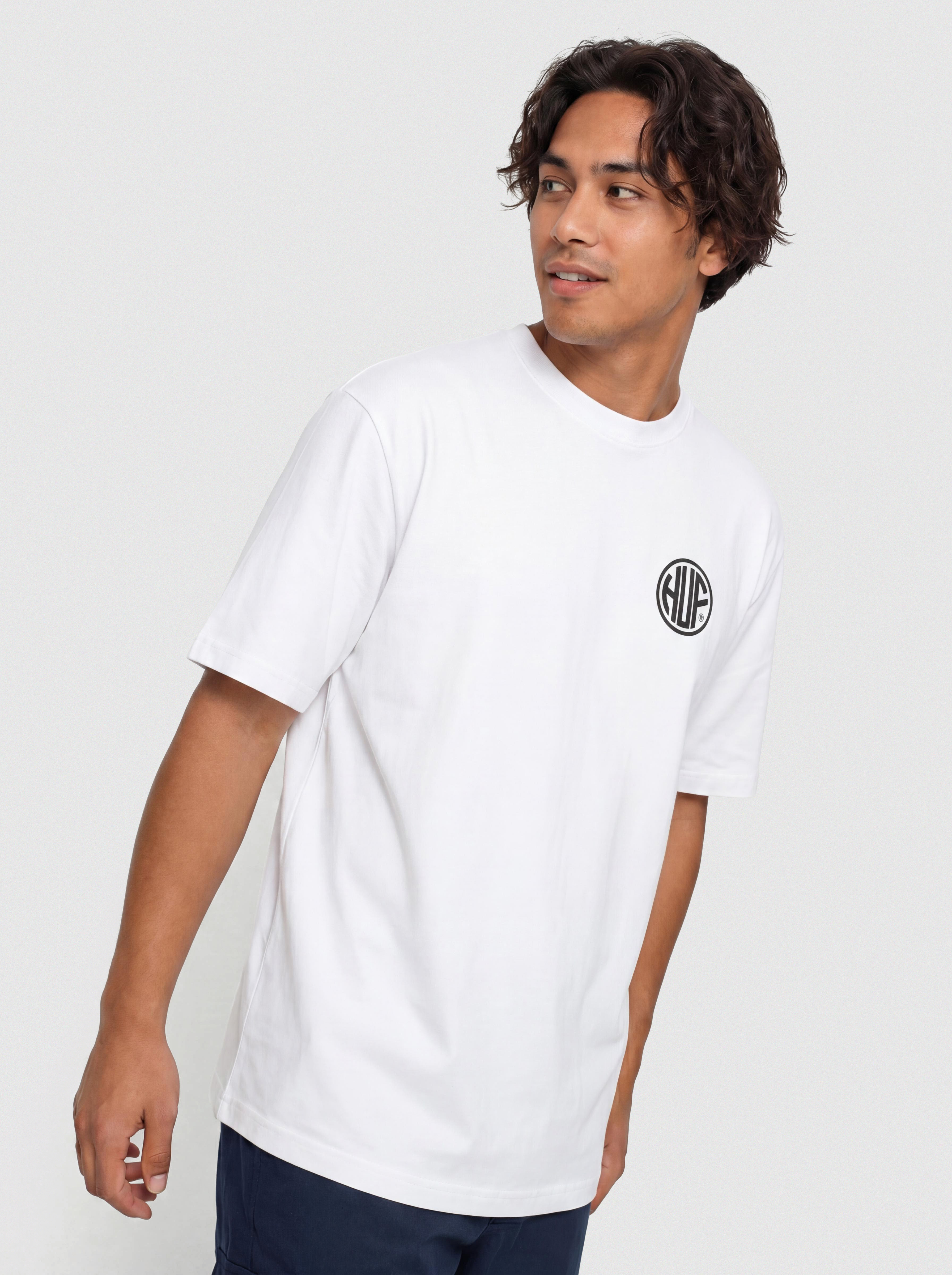 Tricou HUF Regional (white/black)