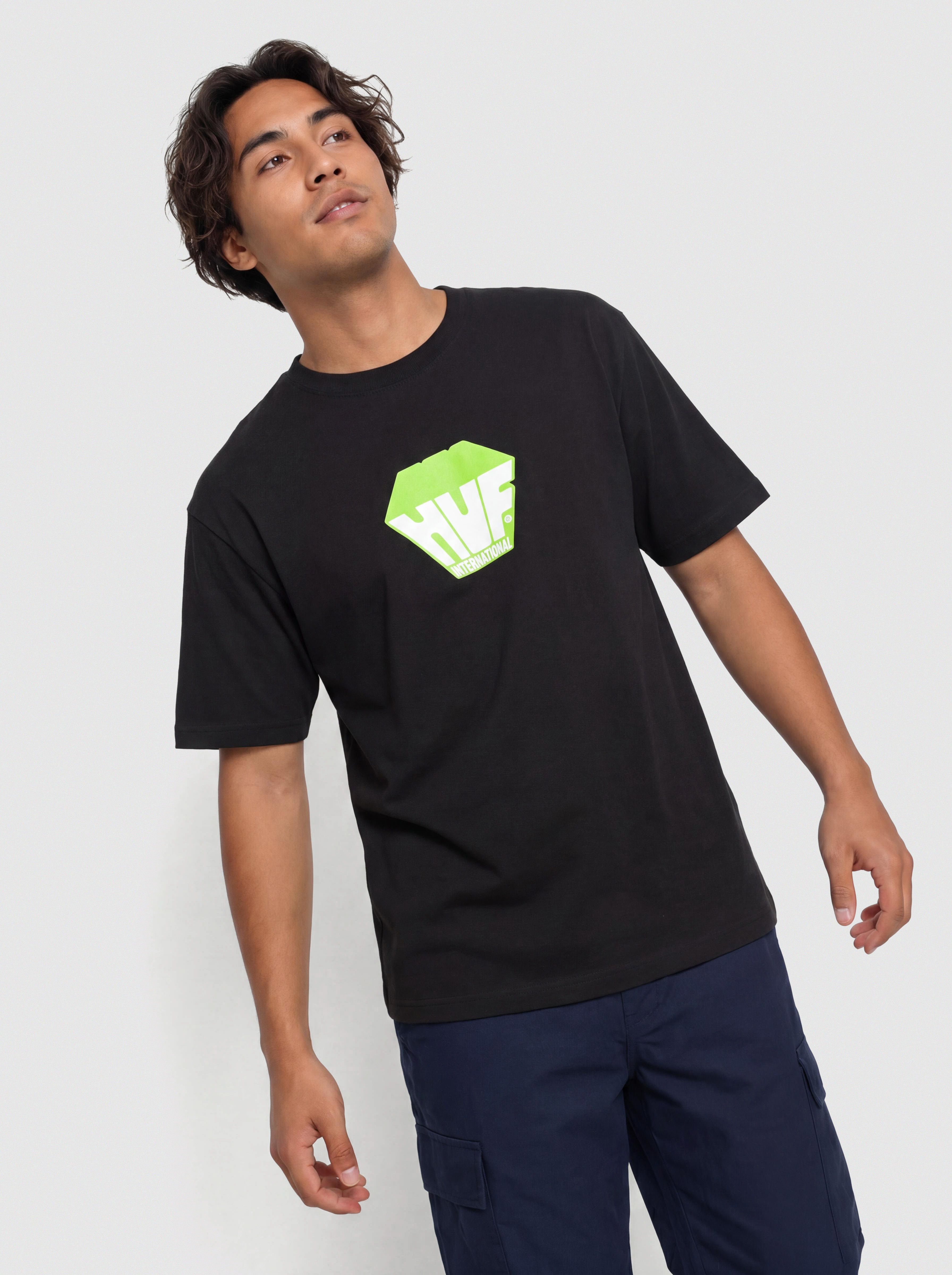 Tricou HUF Big Block (black)