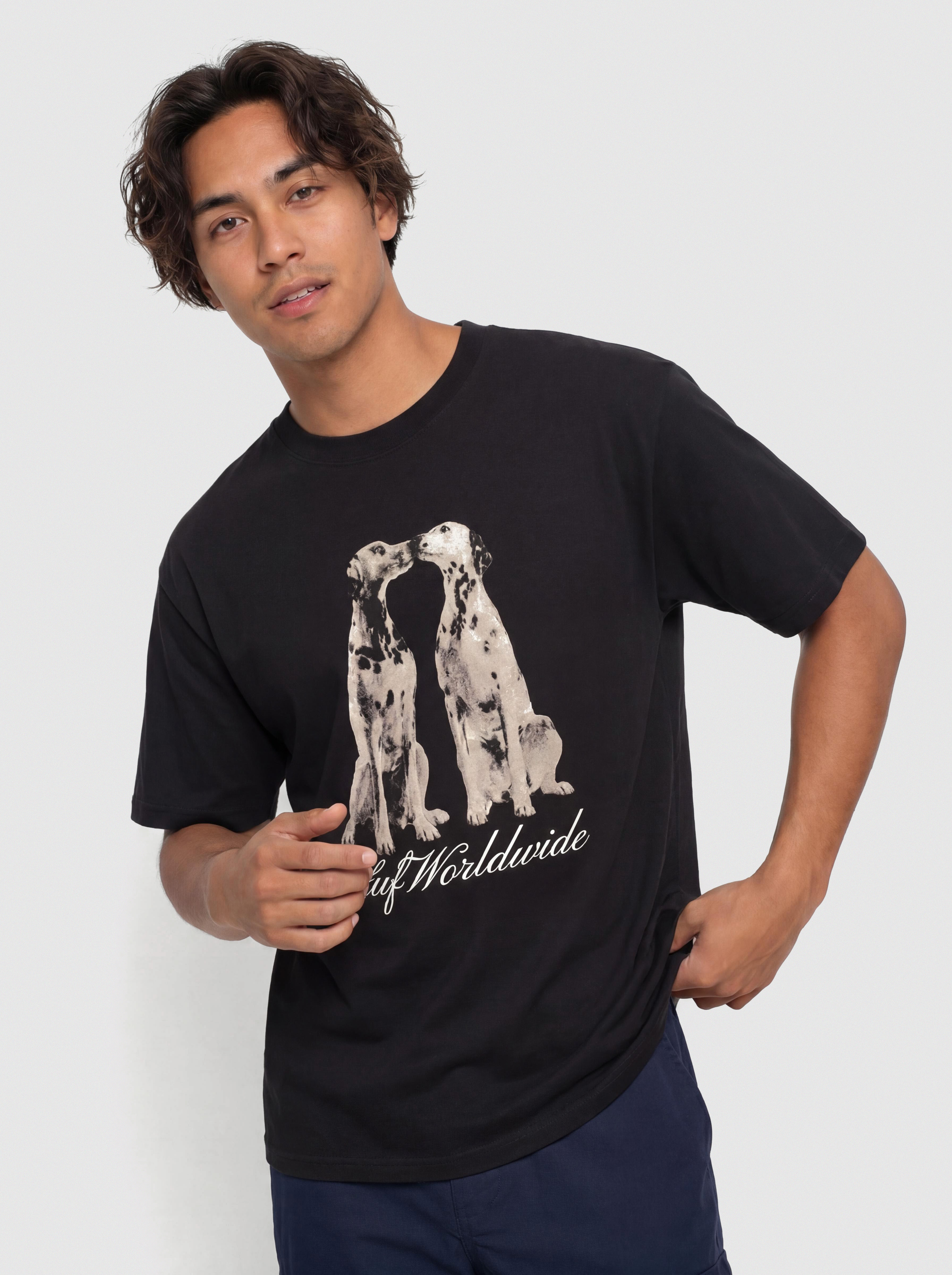 Tricou HUF Dogged (black)