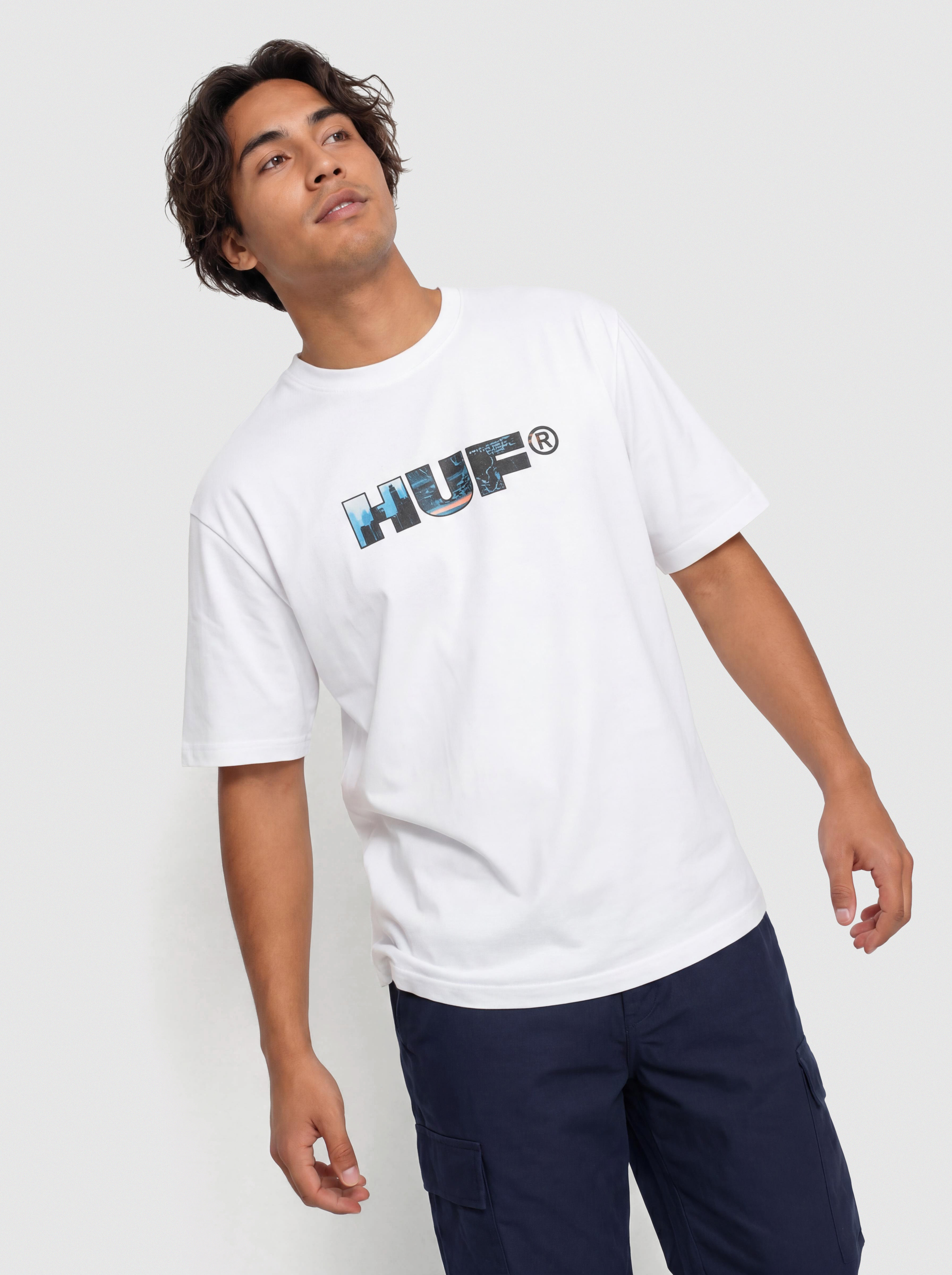 Tricou HUF Flight Path (white)