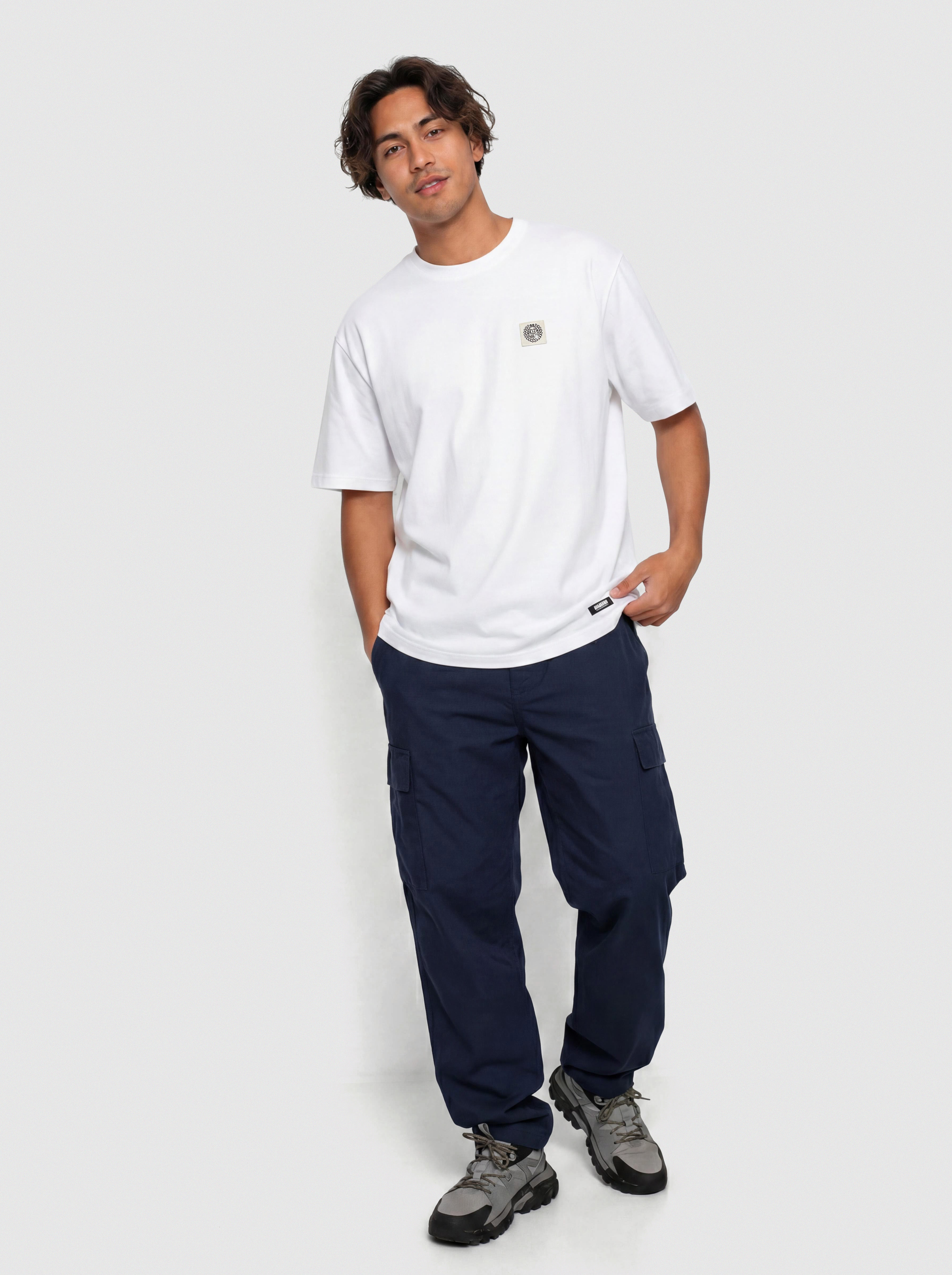 Tricou MassDnm Patch (white)