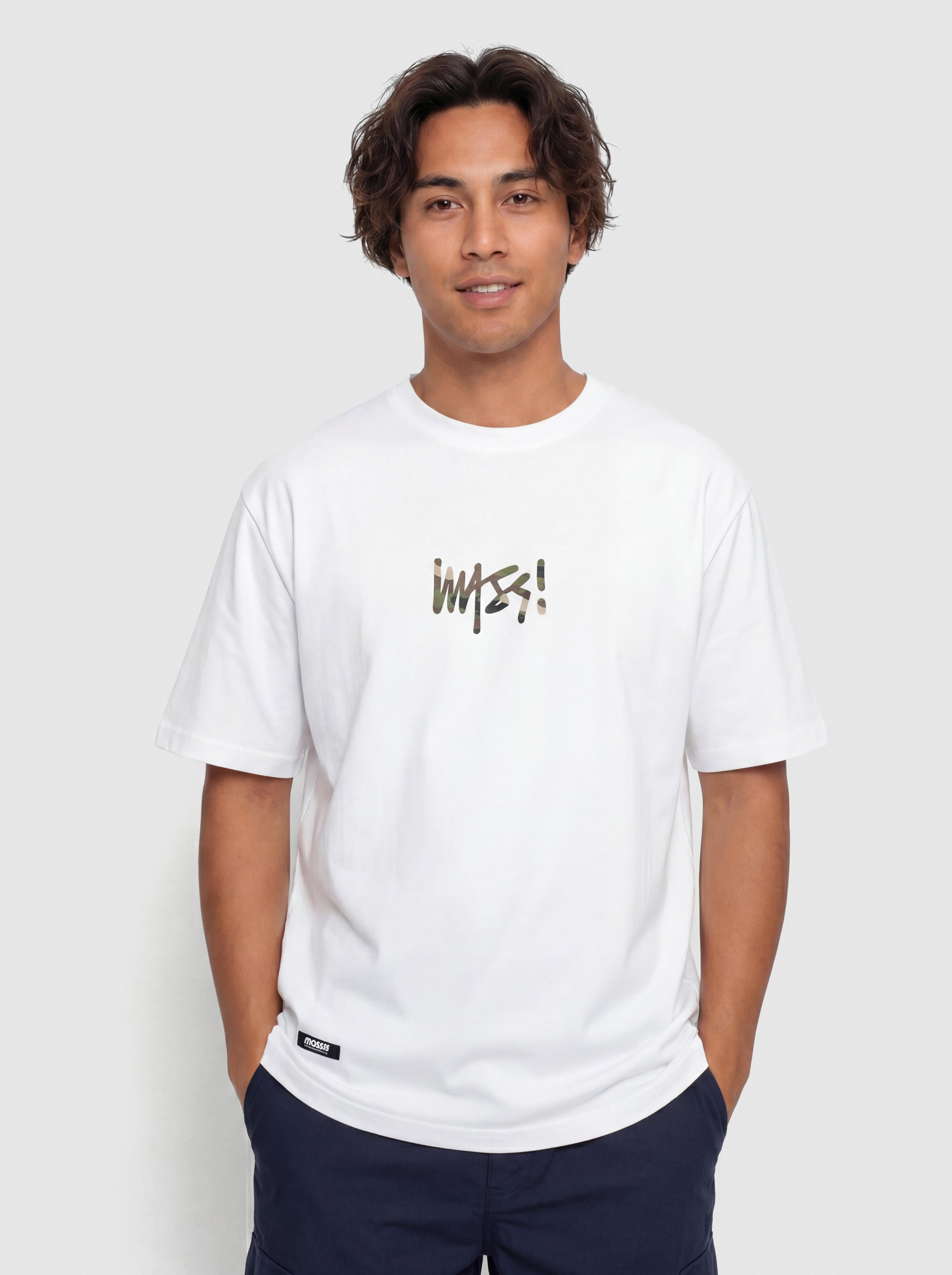 Tricou MassDnm Camo Sign (white)