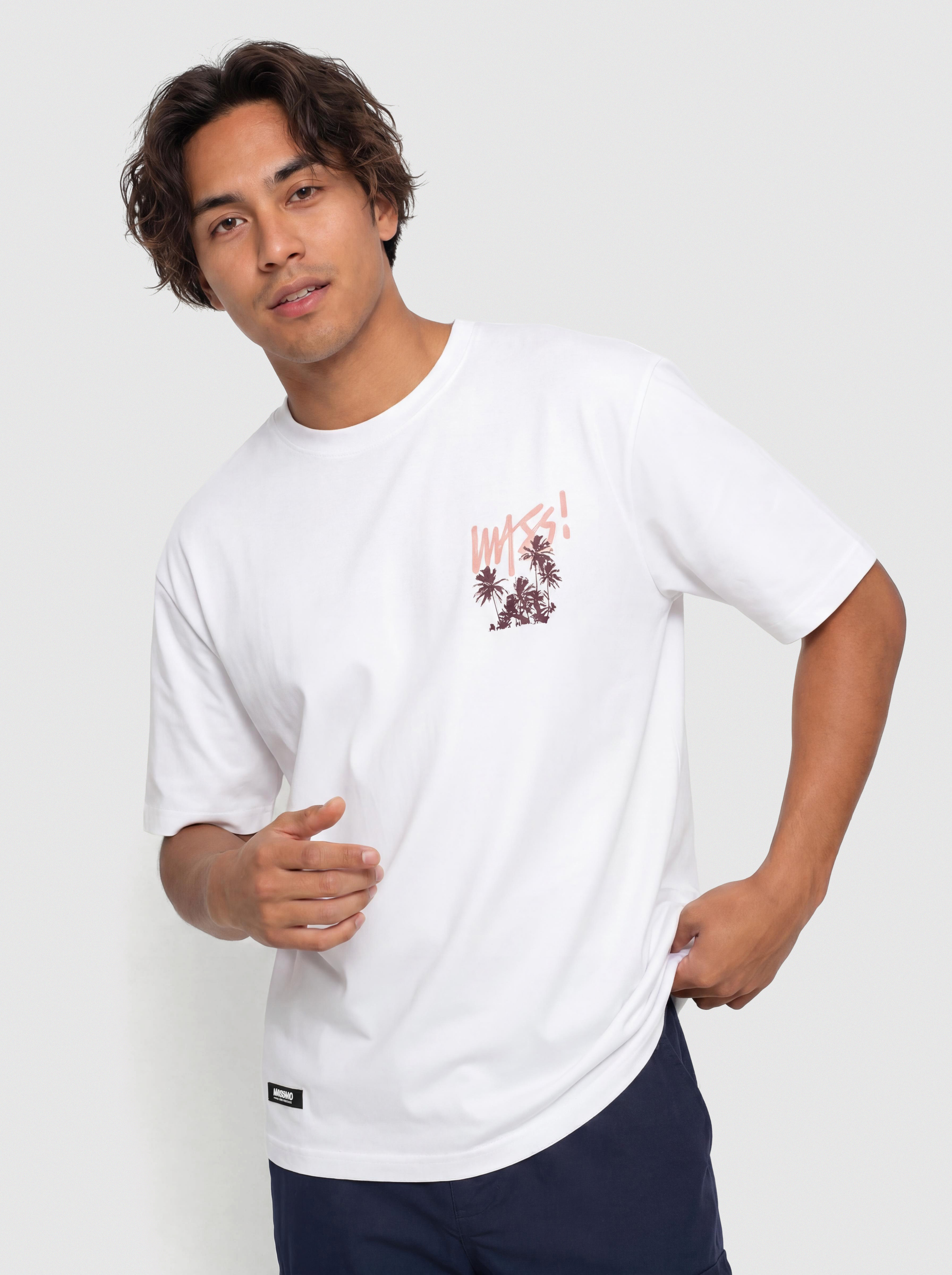 Tricou MassDnm Sunset (white)