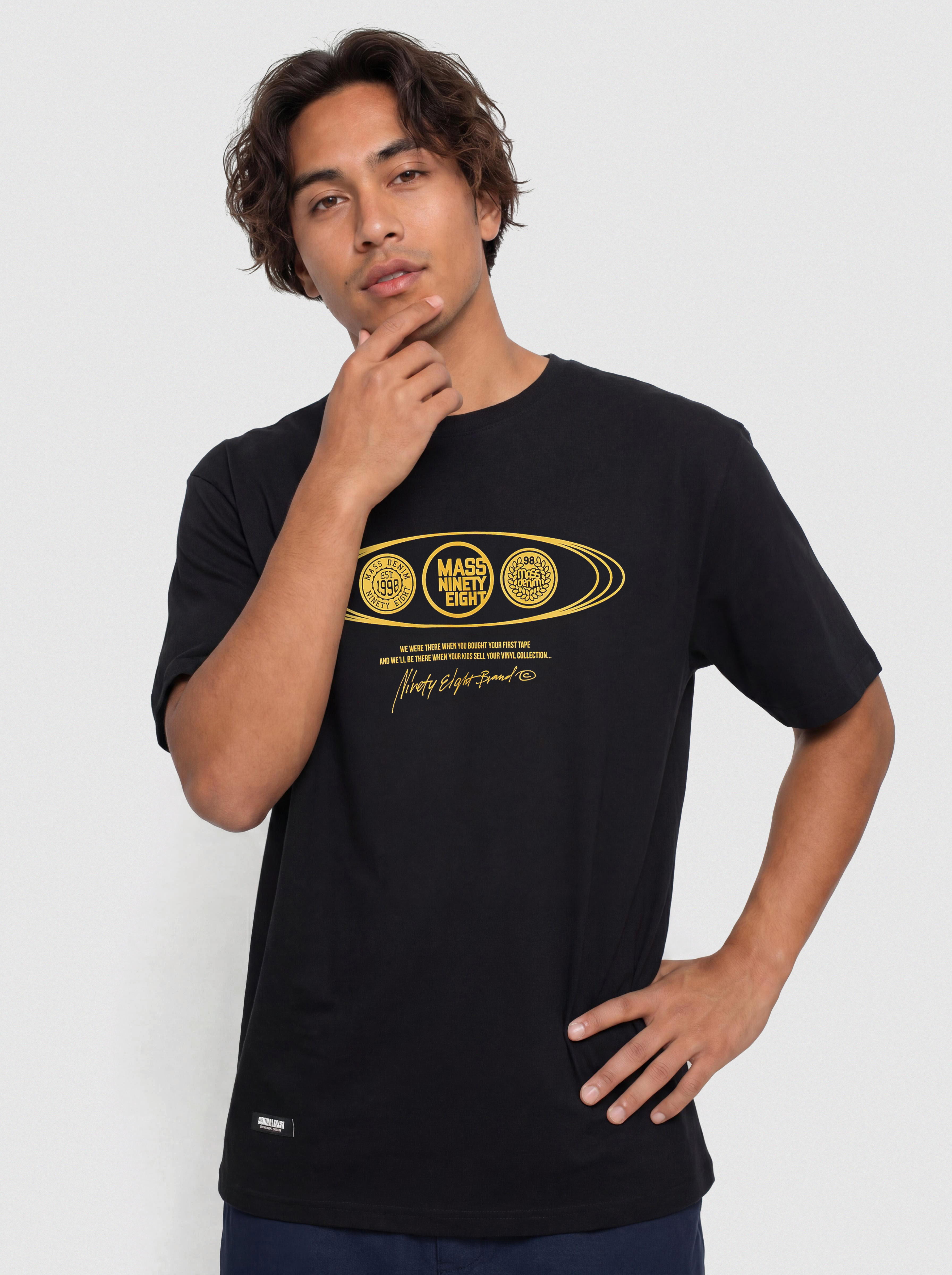Tricou MassDnm Global (black)
