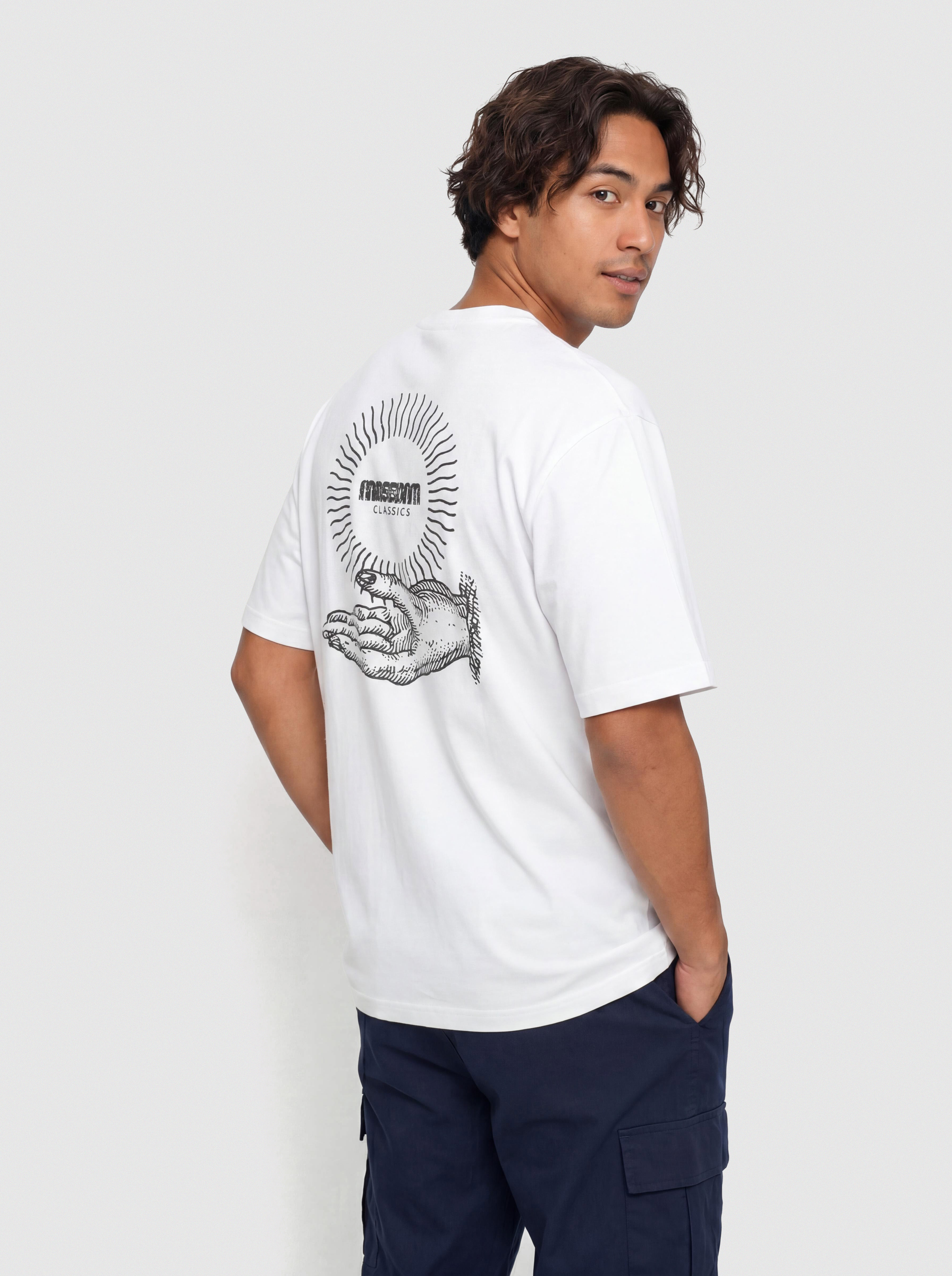 Tricou MassDnm Hand Of God (white)