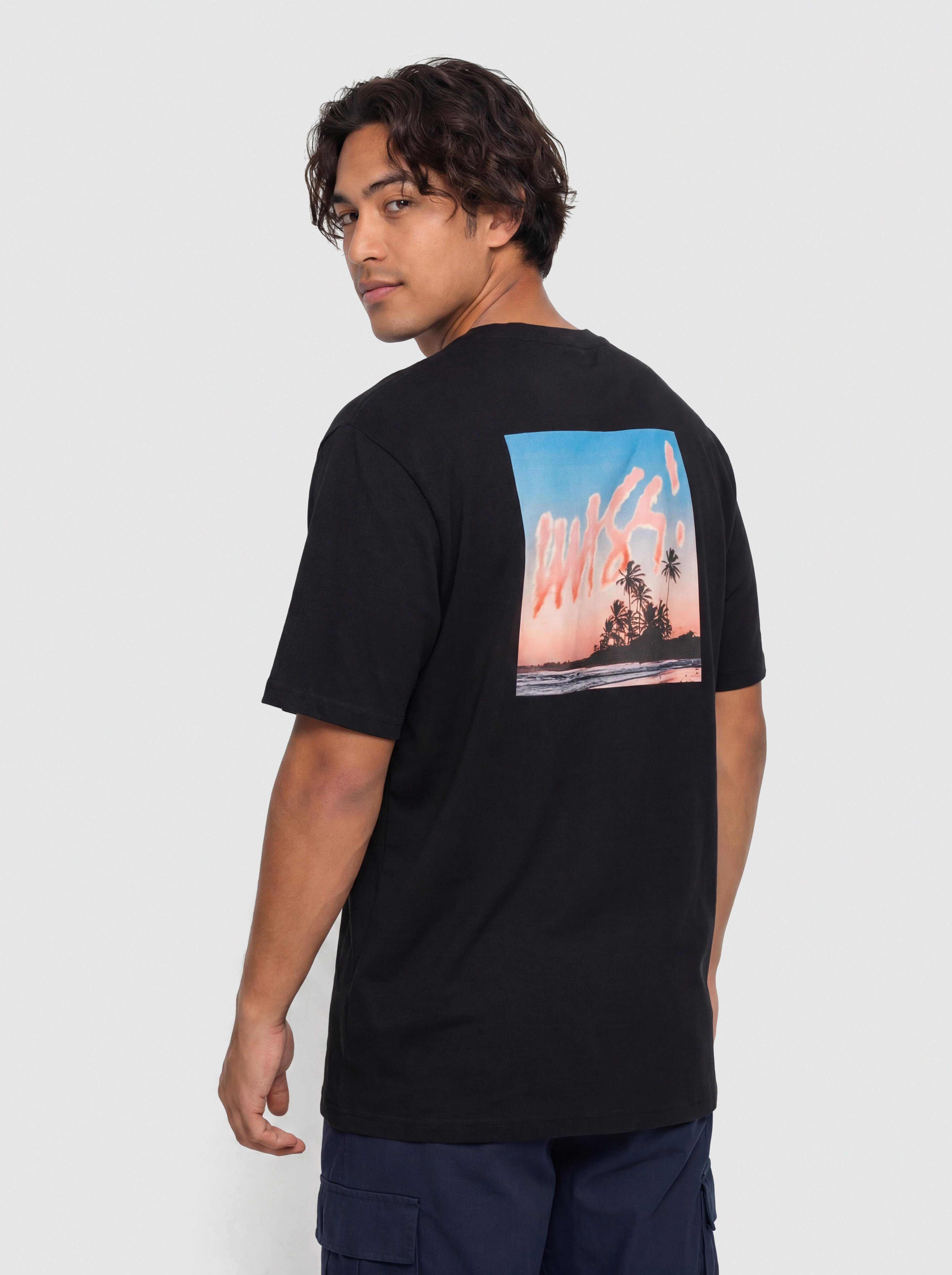 Tricou MassDnm Sunset (black)