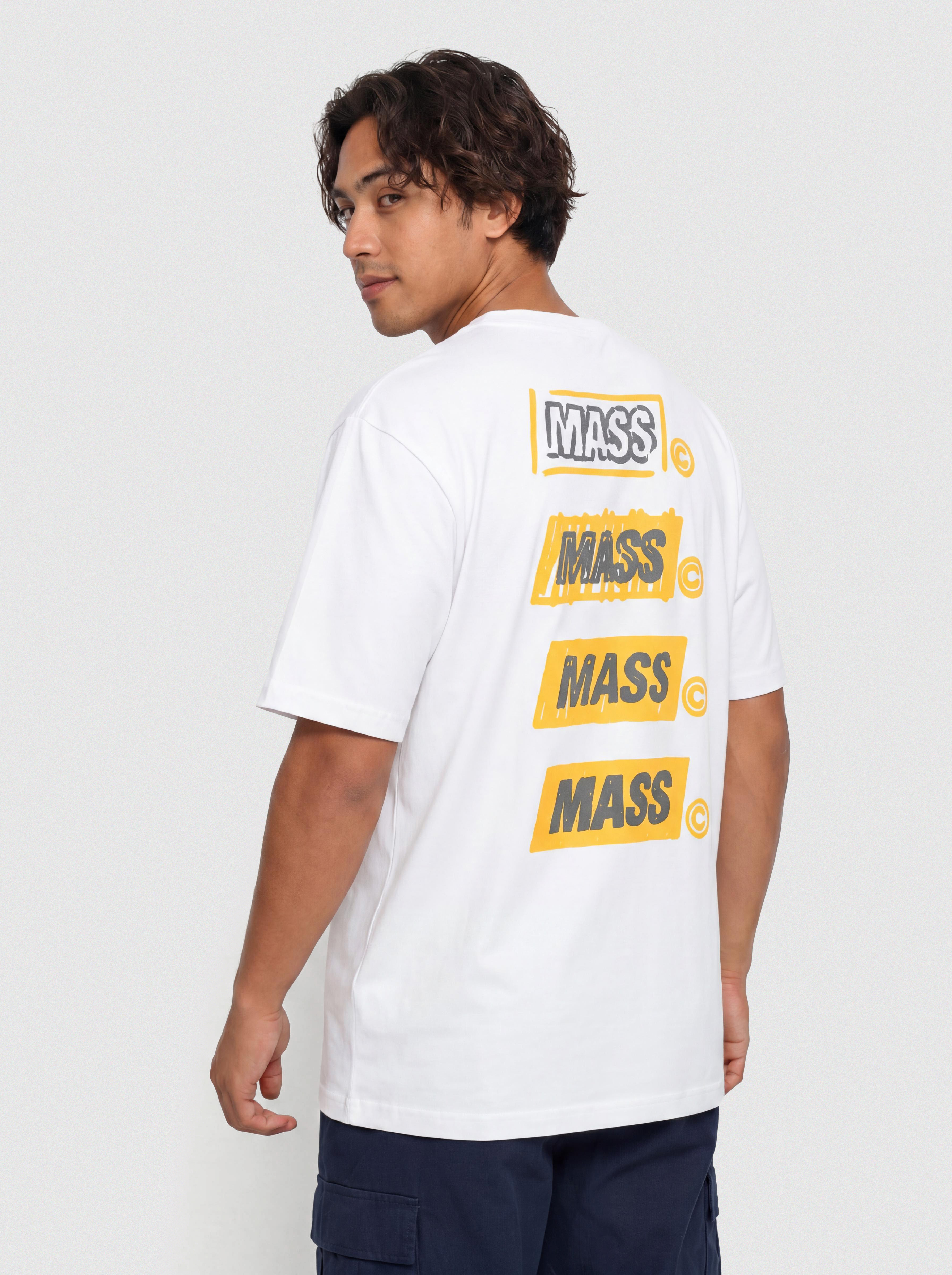 Tricou MassDnm Scratch Box (white)