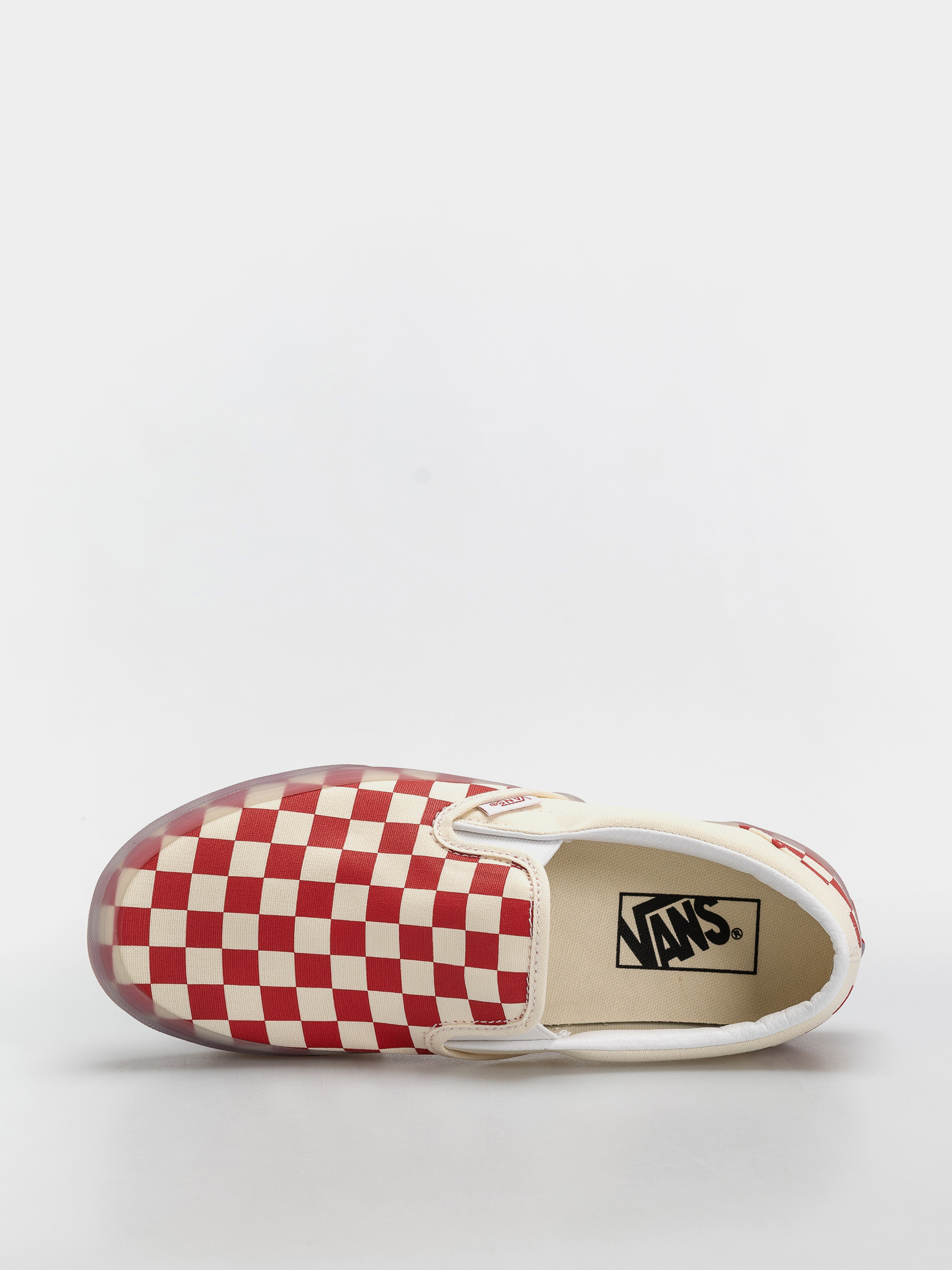 Pantofi Vans Classic Slip On (red/marshmallow)