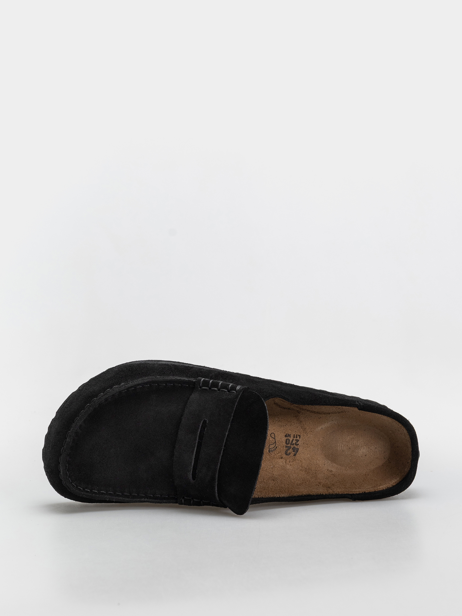 Șlapi Birkenstock Naples Wrapped Suede Leather Regular (black)