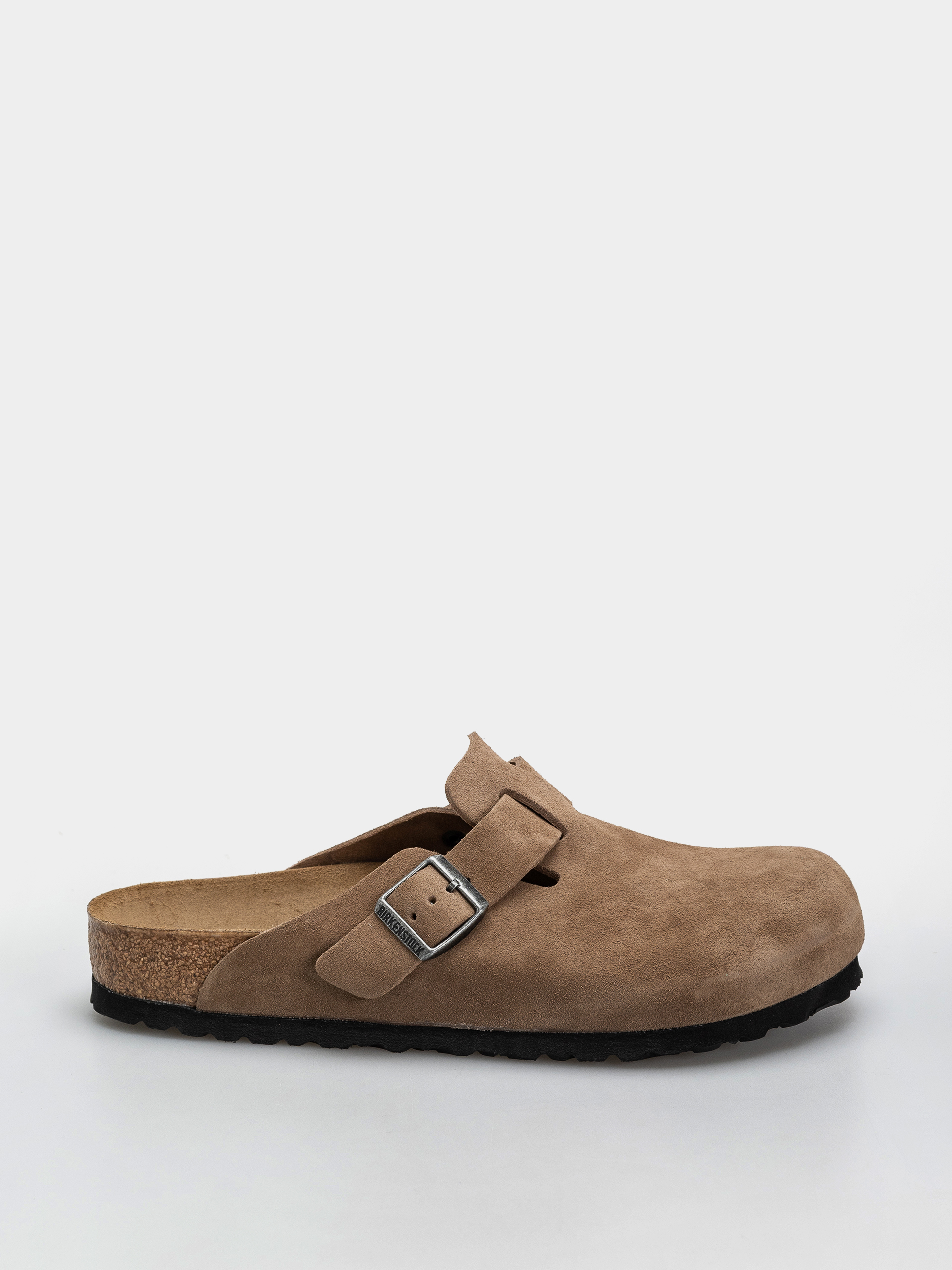 Șlapi Birkenstock Boston Oiled Leather Narrow Wmn - gri (black)