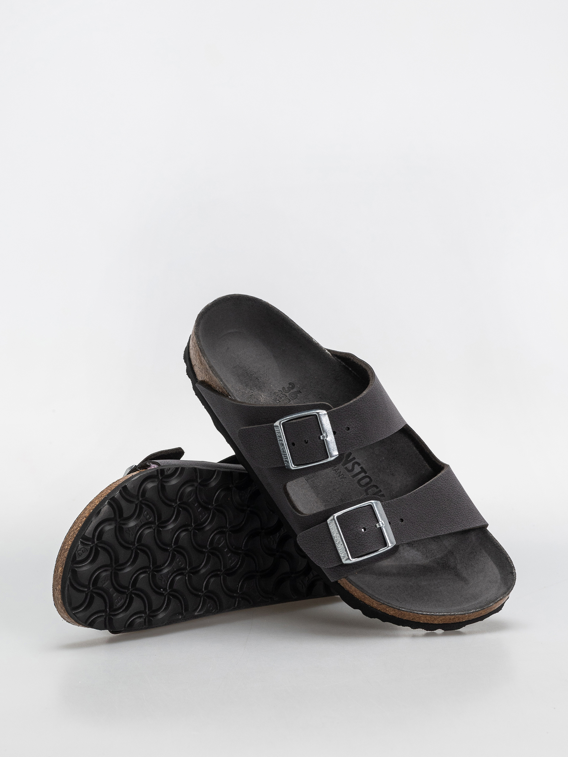 Șlapi Birkenstock Arizona Birkibuc Narrow Wmn (velvet gray)