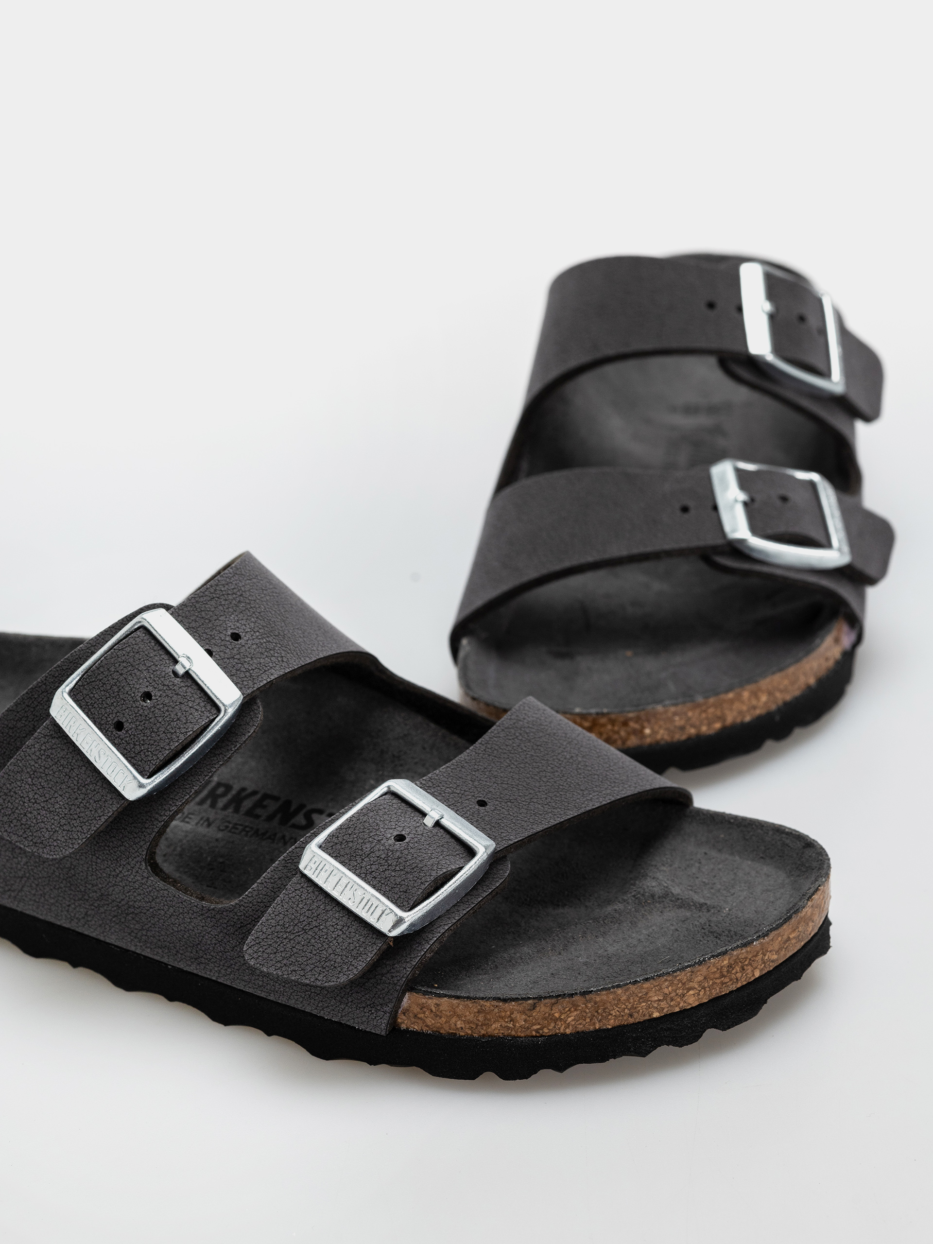 Șlapi Birkenstock Arizona Birkibuc Narrow Wmn (velvet gray)