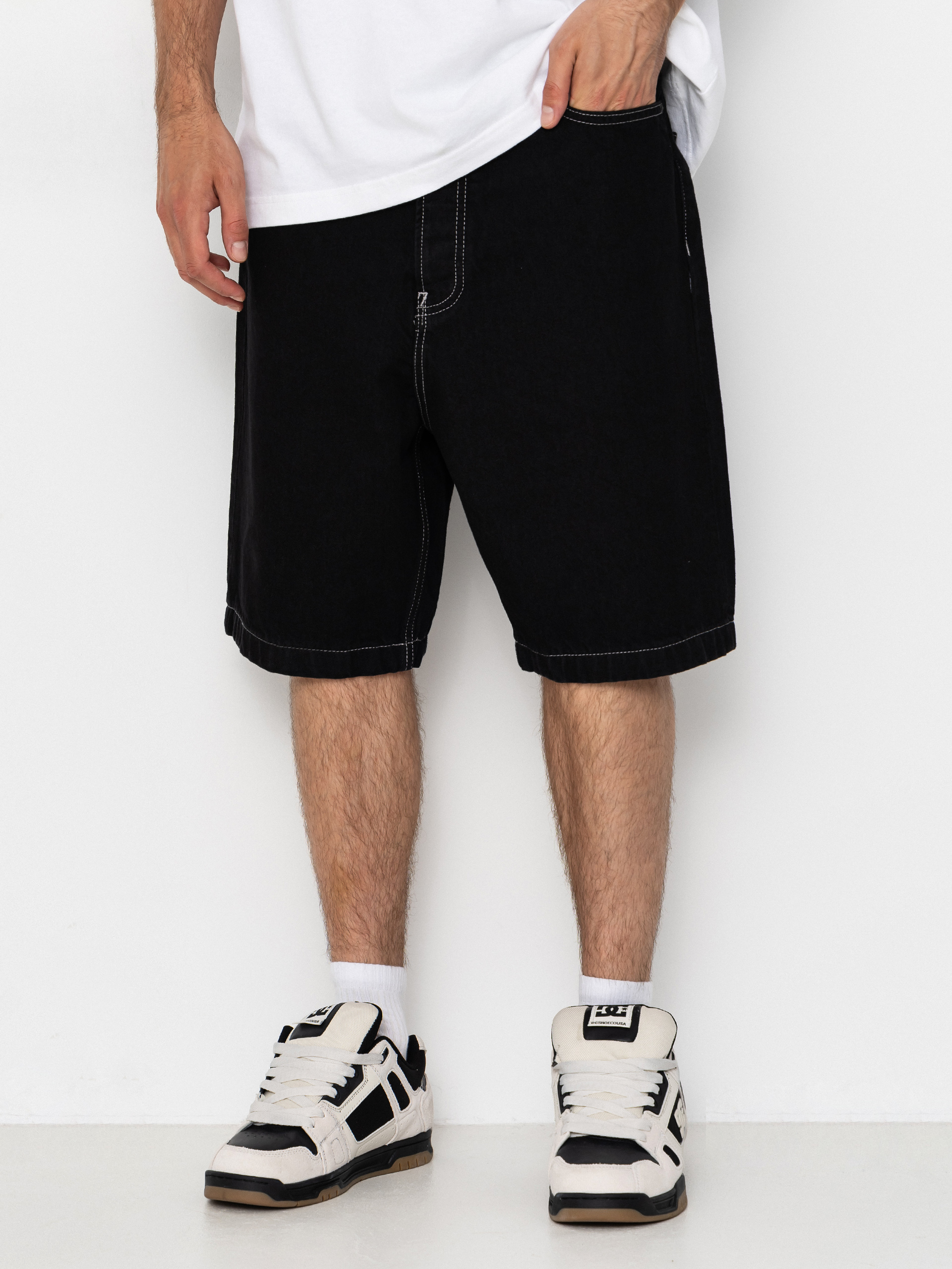 Pantaloni scurți DC Baggy Denim (black tint)