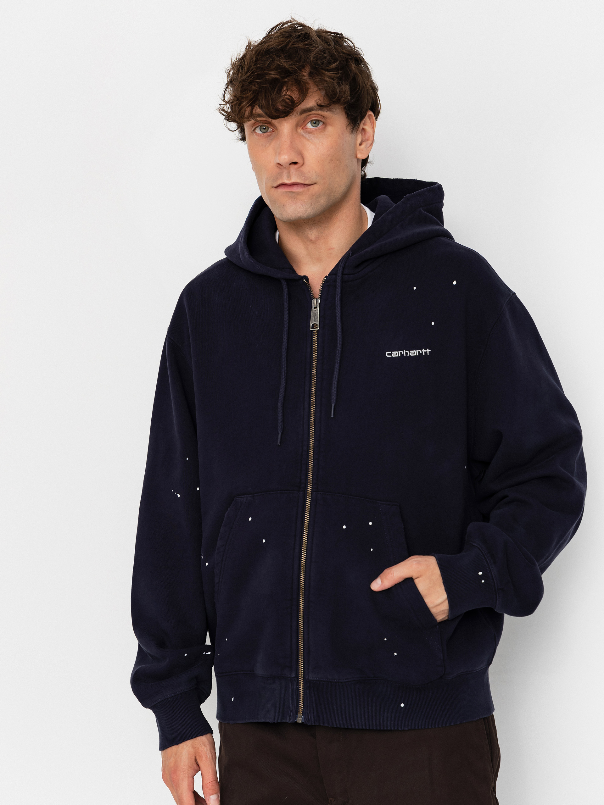 Hanorac cu glugă Carhartt WIP Painter ZHD (dark navy)