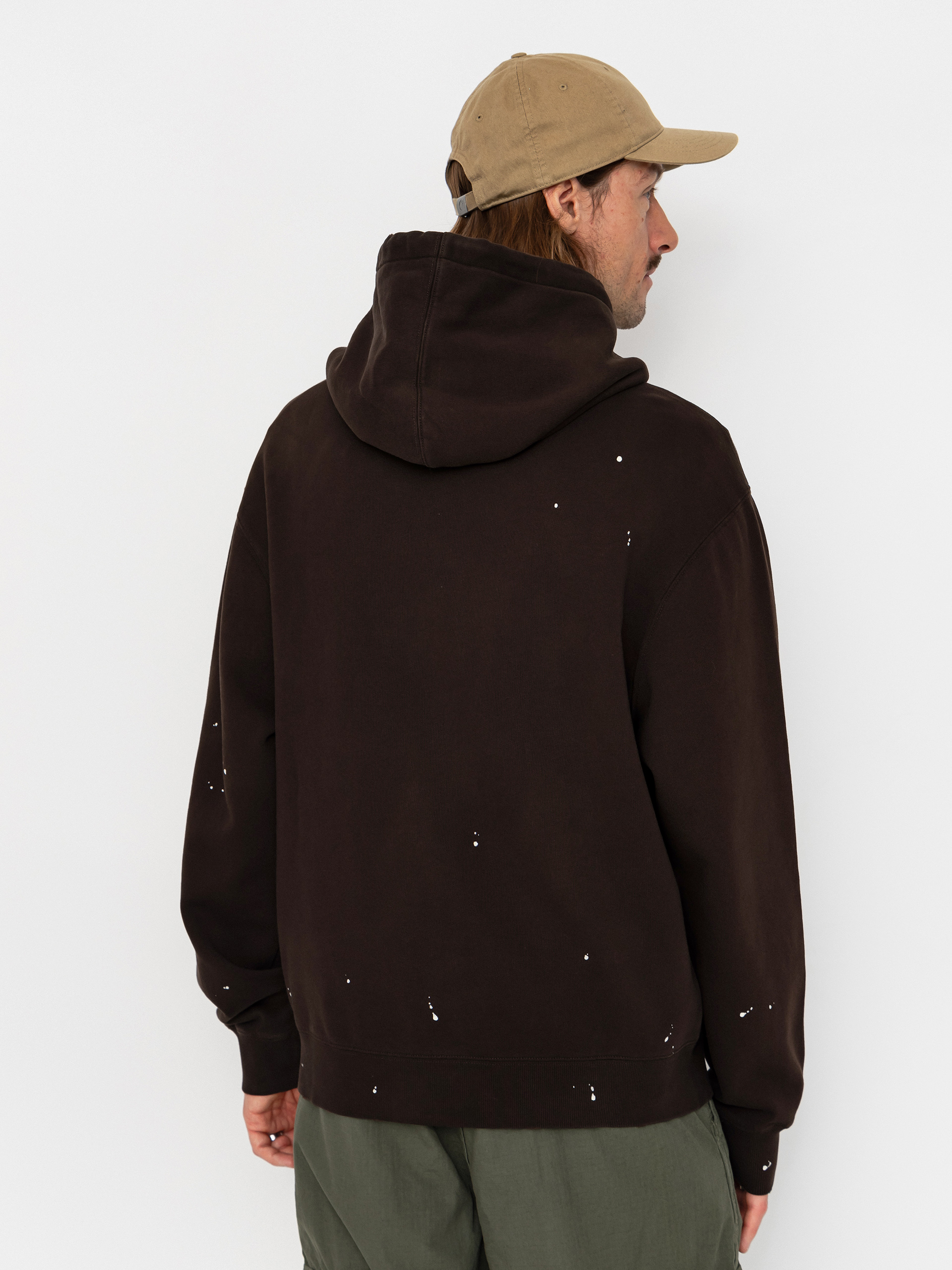 Hanorac cu glugă Carhartt WIP Painter ZHD (tobacco)
