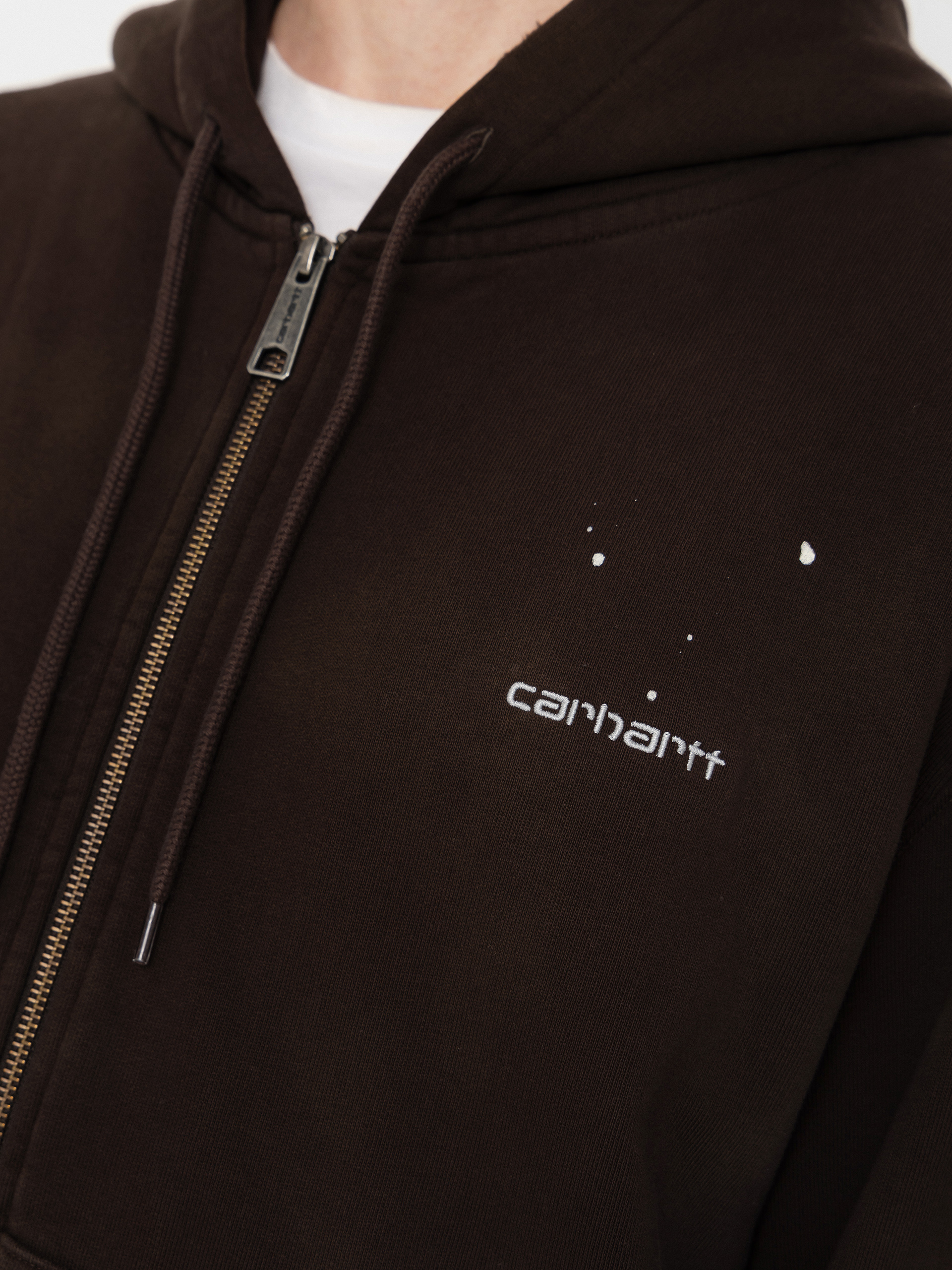 Hanorac cu glugă Carhartt WIP Painter ZHD (tobacco)