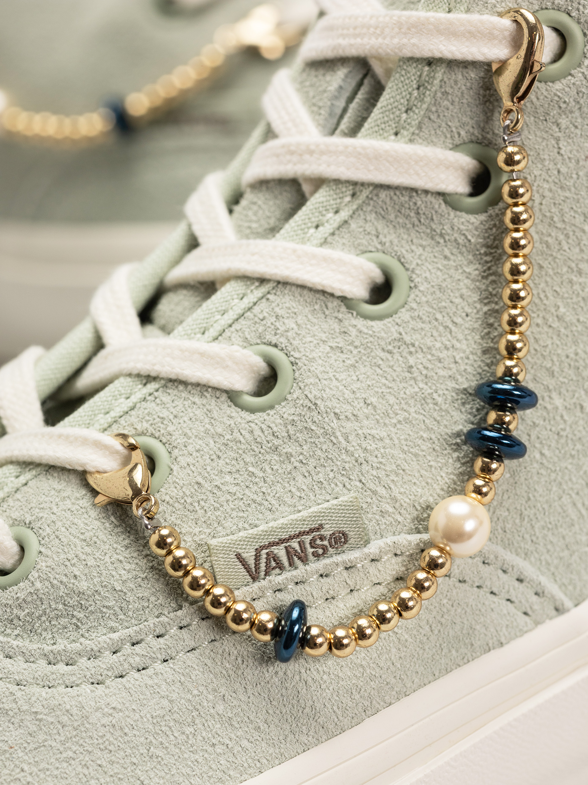 Pantofi Vans Authentic Hi 2.0 (dusty mint/gold)