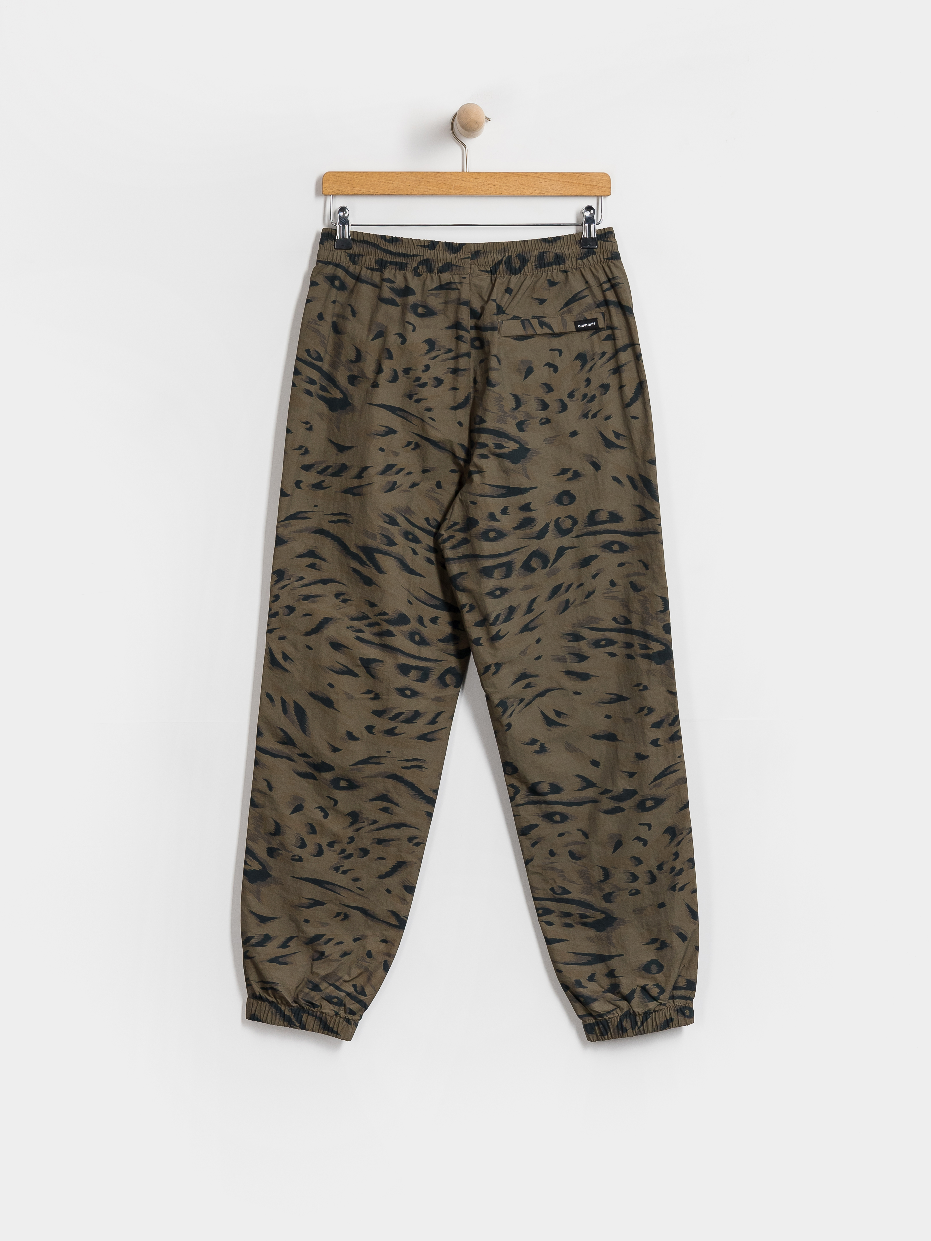 Pantaloni Carhartt WIP Travon Wmn (duck feather print cypress/black)