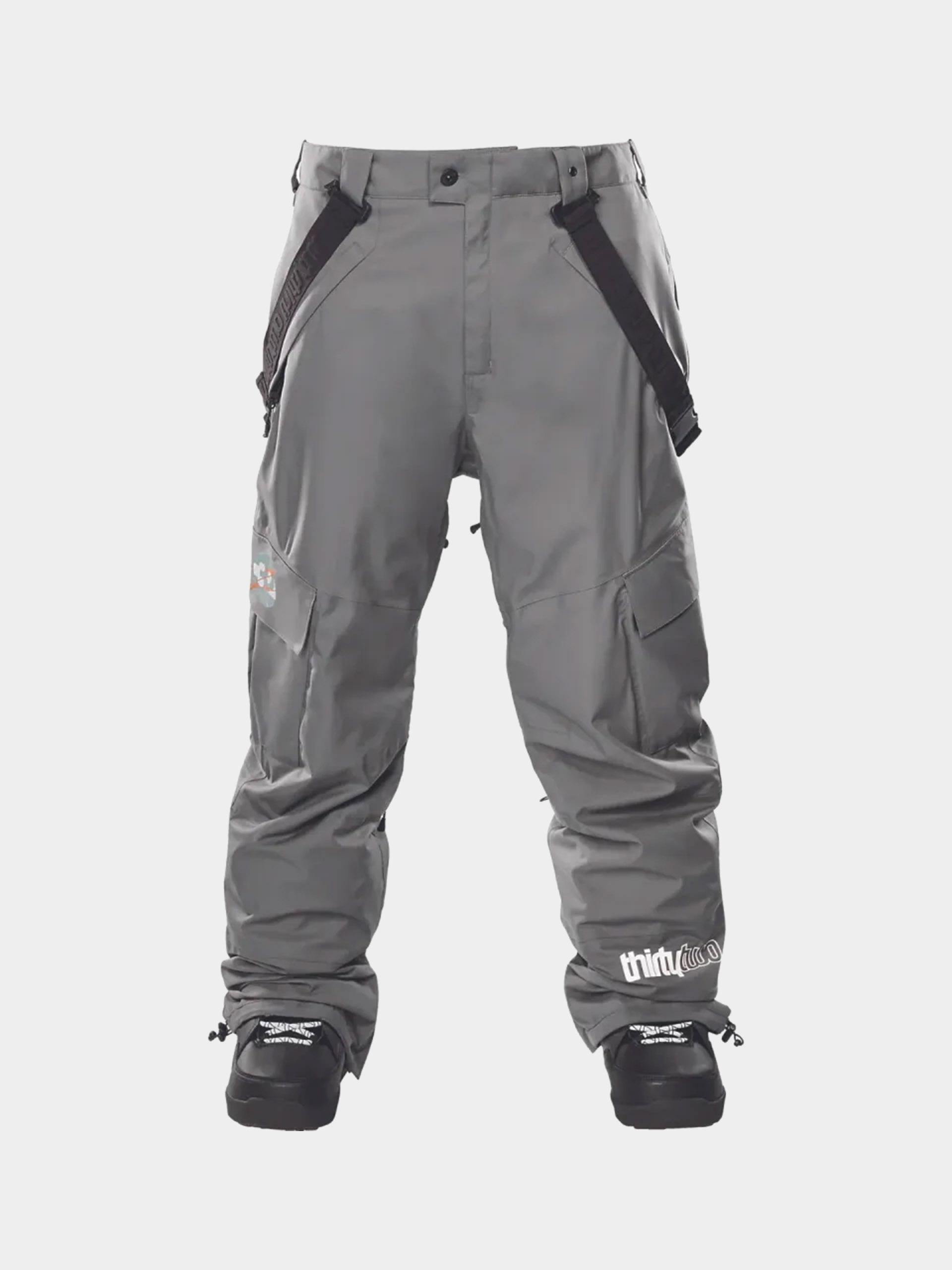 Pentru bărbați Pantaloni pentru snowboard ThirtyTwo Holdup Cargo (charcoal)