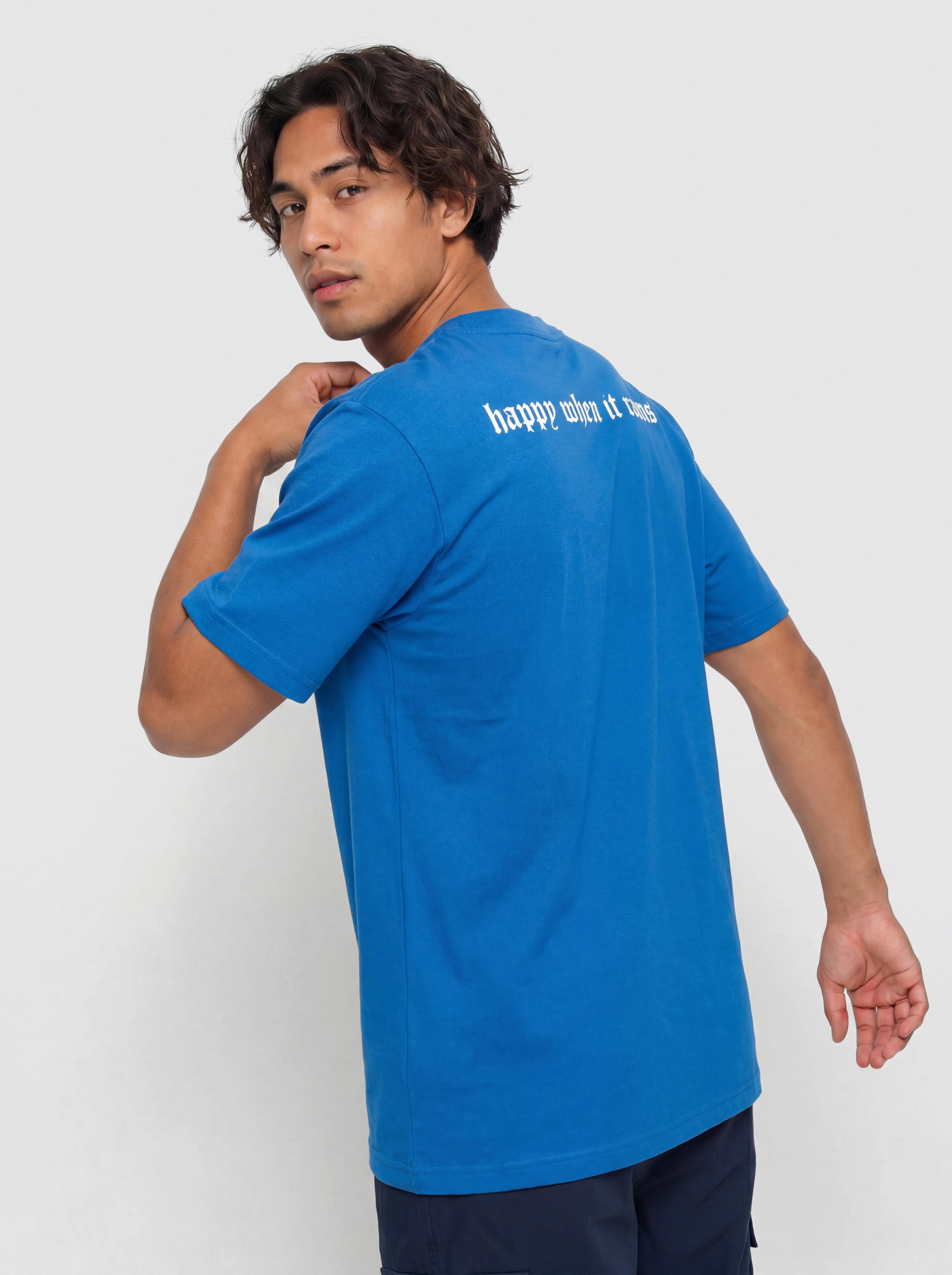 Tricou Wasted Paris Happy When It Rains (arena blue)