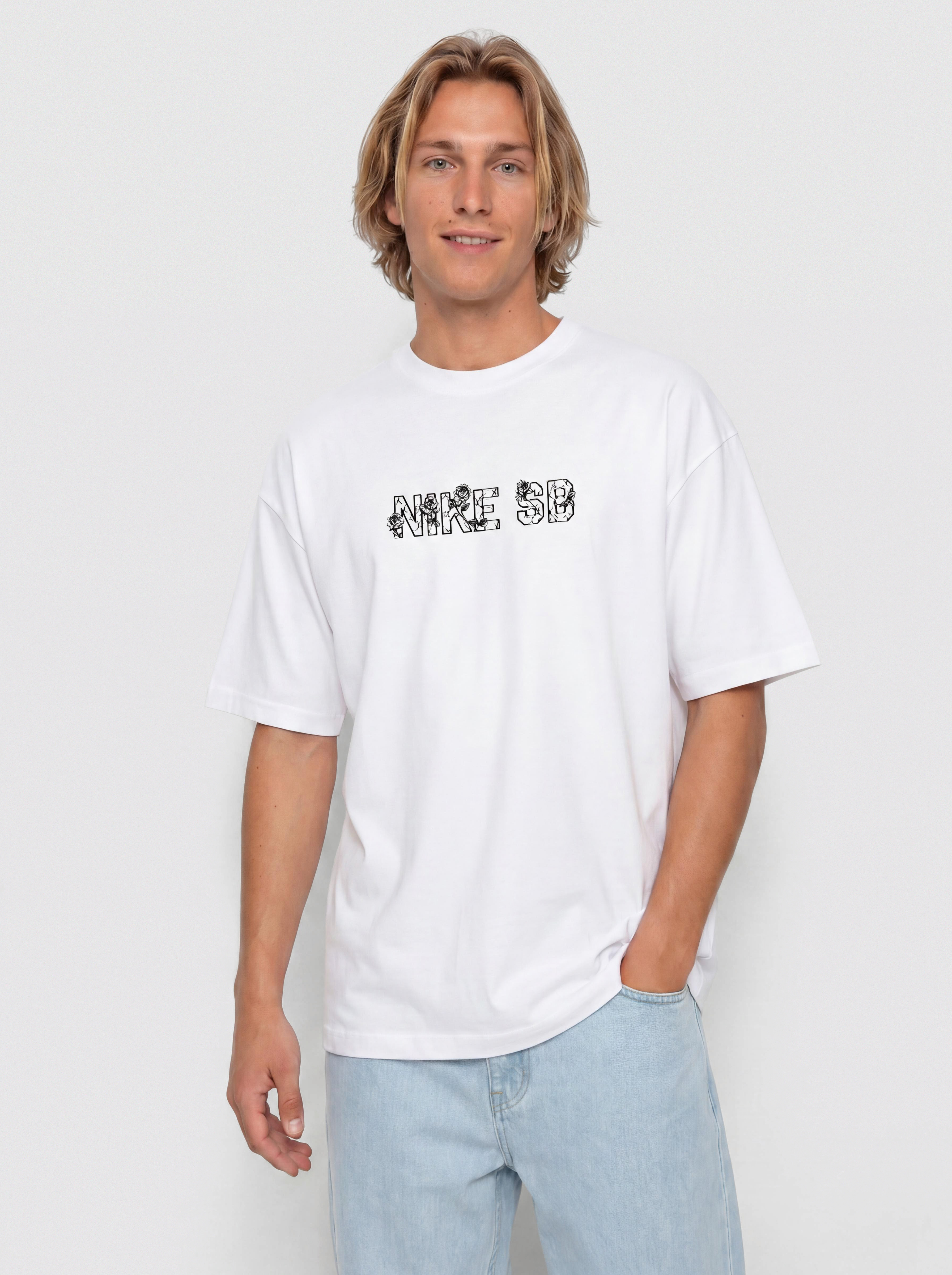 Tricou Nike SB Varsity (white)