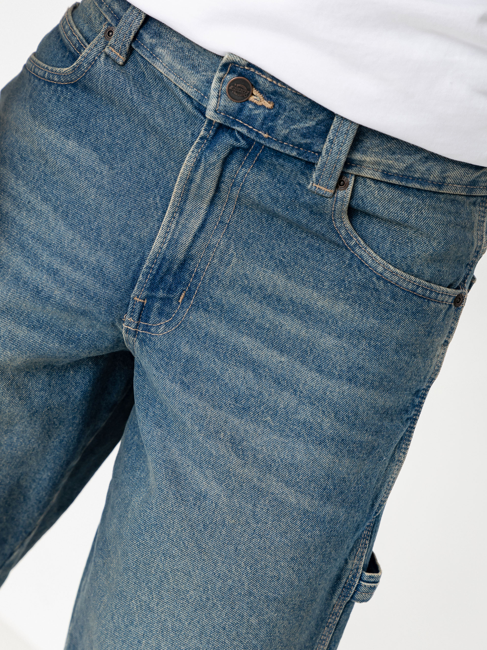 Pantaloni scurți Dickies 993 11 Inch Carpenter (khaki tinted blue)