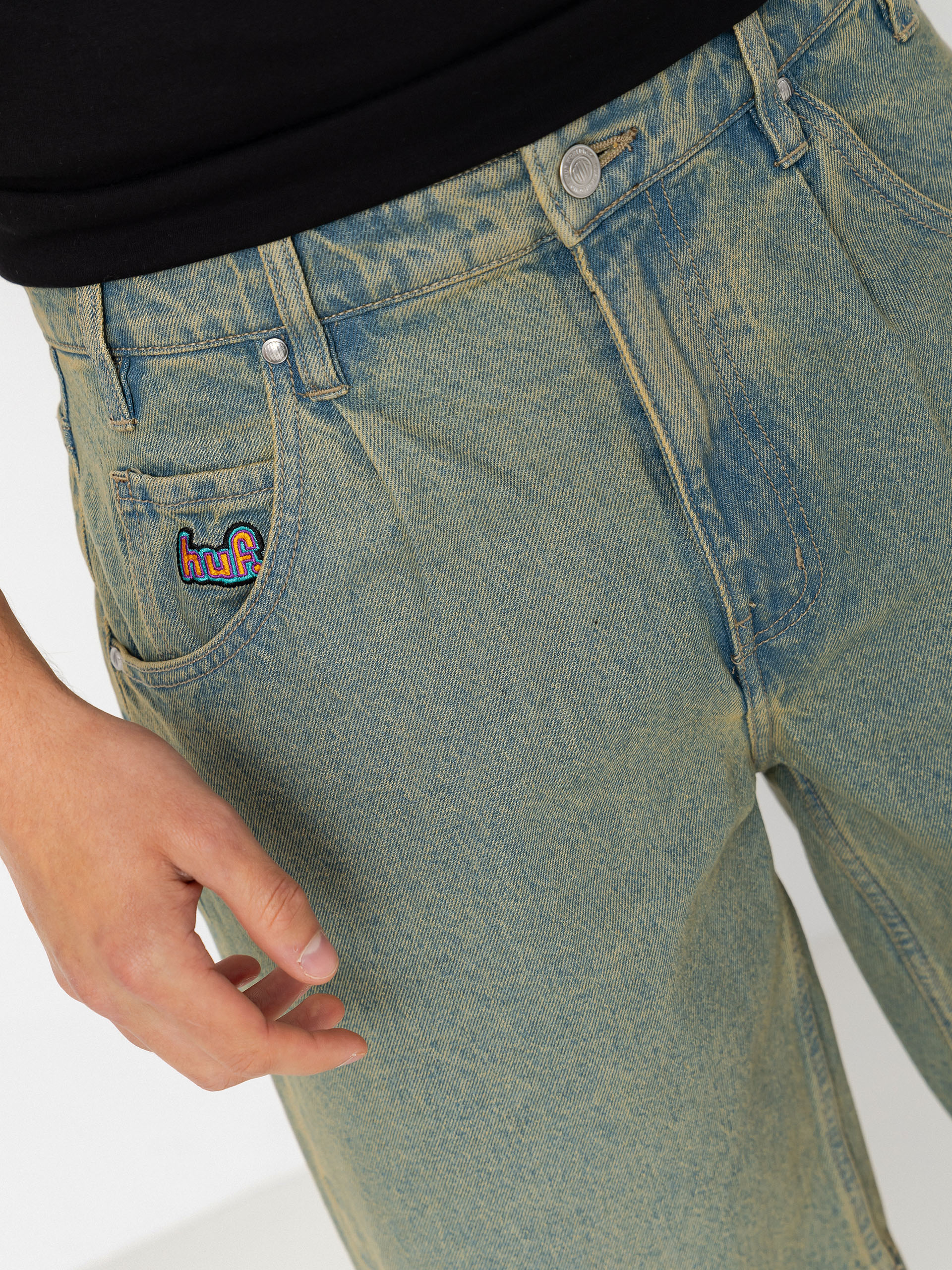 Pantaloni scurți HUF Cromer (indigo earth)