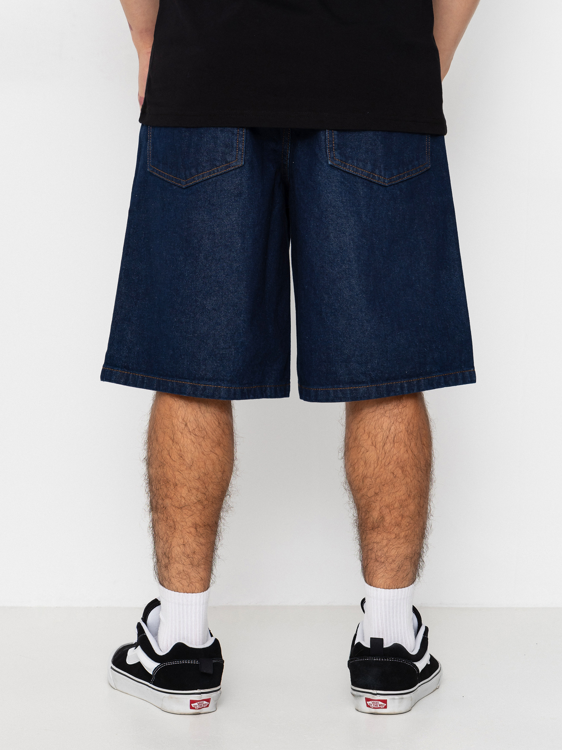 Pantaloni scurți Vans Lx Check 5 Baggy Denim (dark rinse)