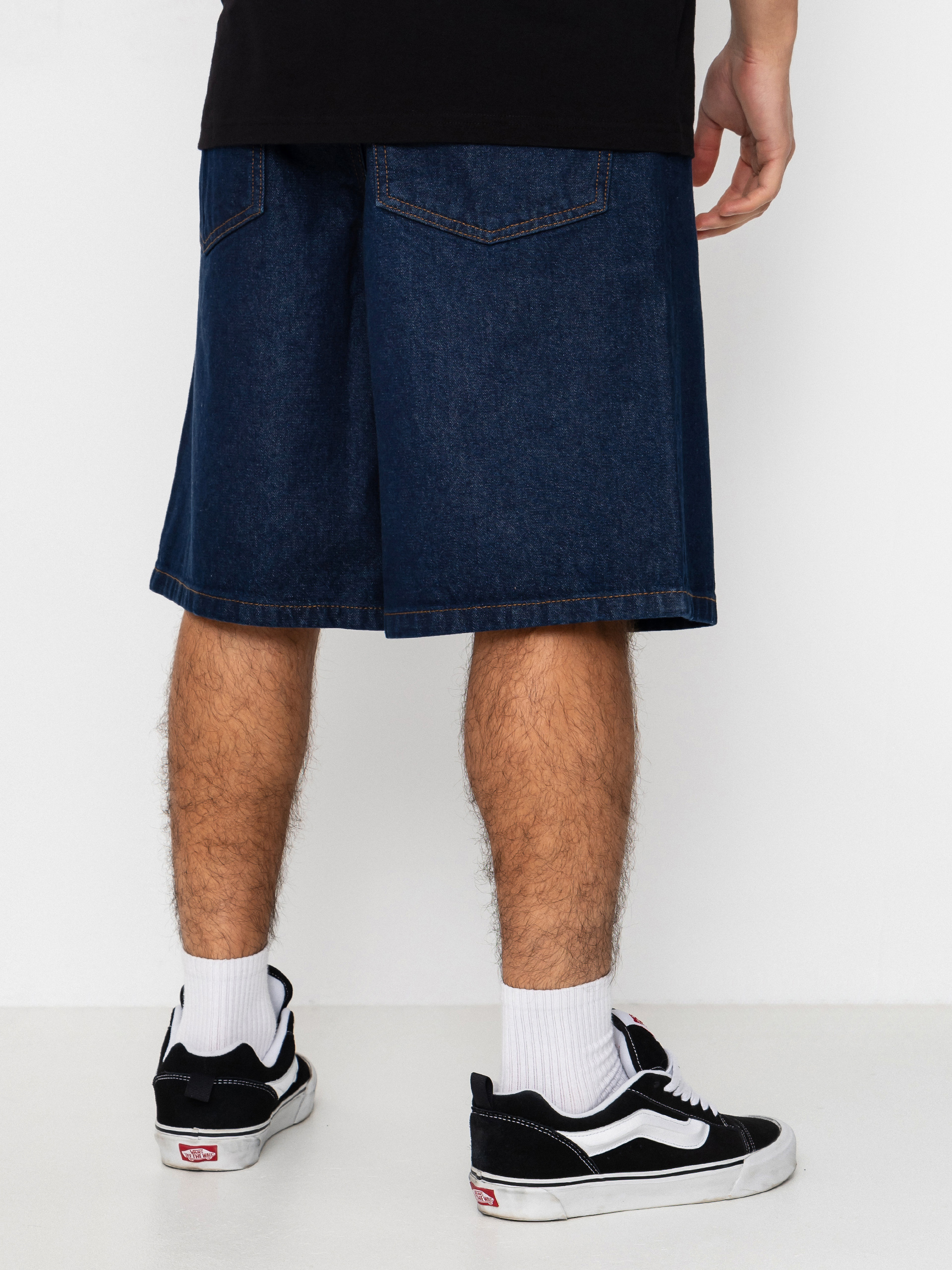 Pantaloni scurți Vans Lx Check 5 Baggy Denim (dark rinse)