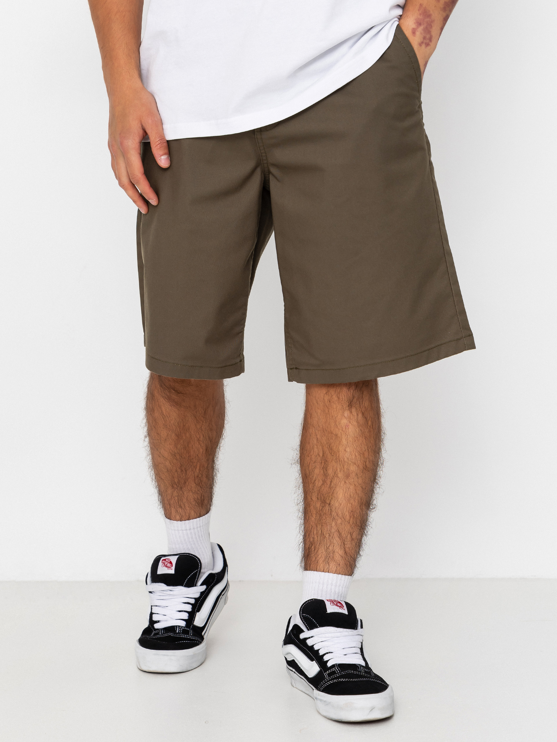 Pantaloni scurți Vans Authentic Chino Loose (mossy olive)