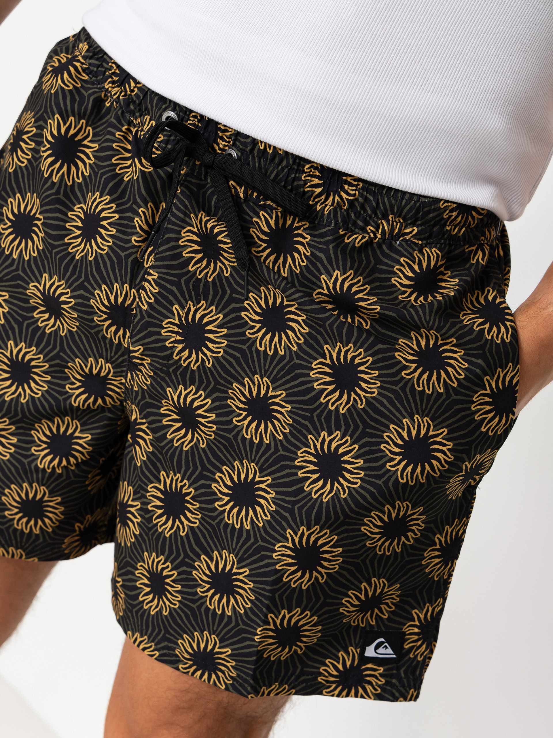 Șort Quiksilver Everyday Printed Volley 15 (black ocean mayhem)