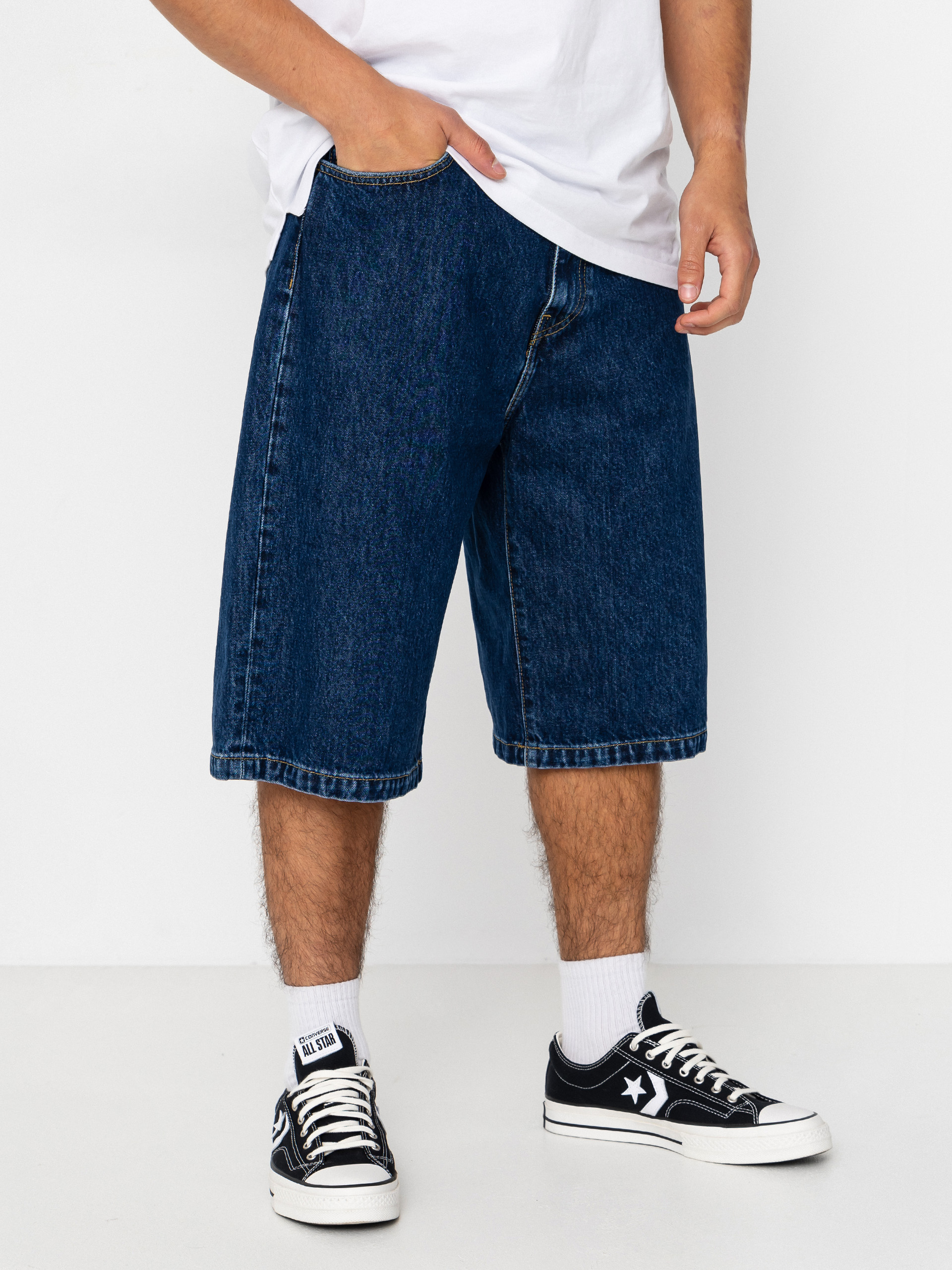 Pantaloni scurți Carhartt WIP Langdon (blue stone washed)