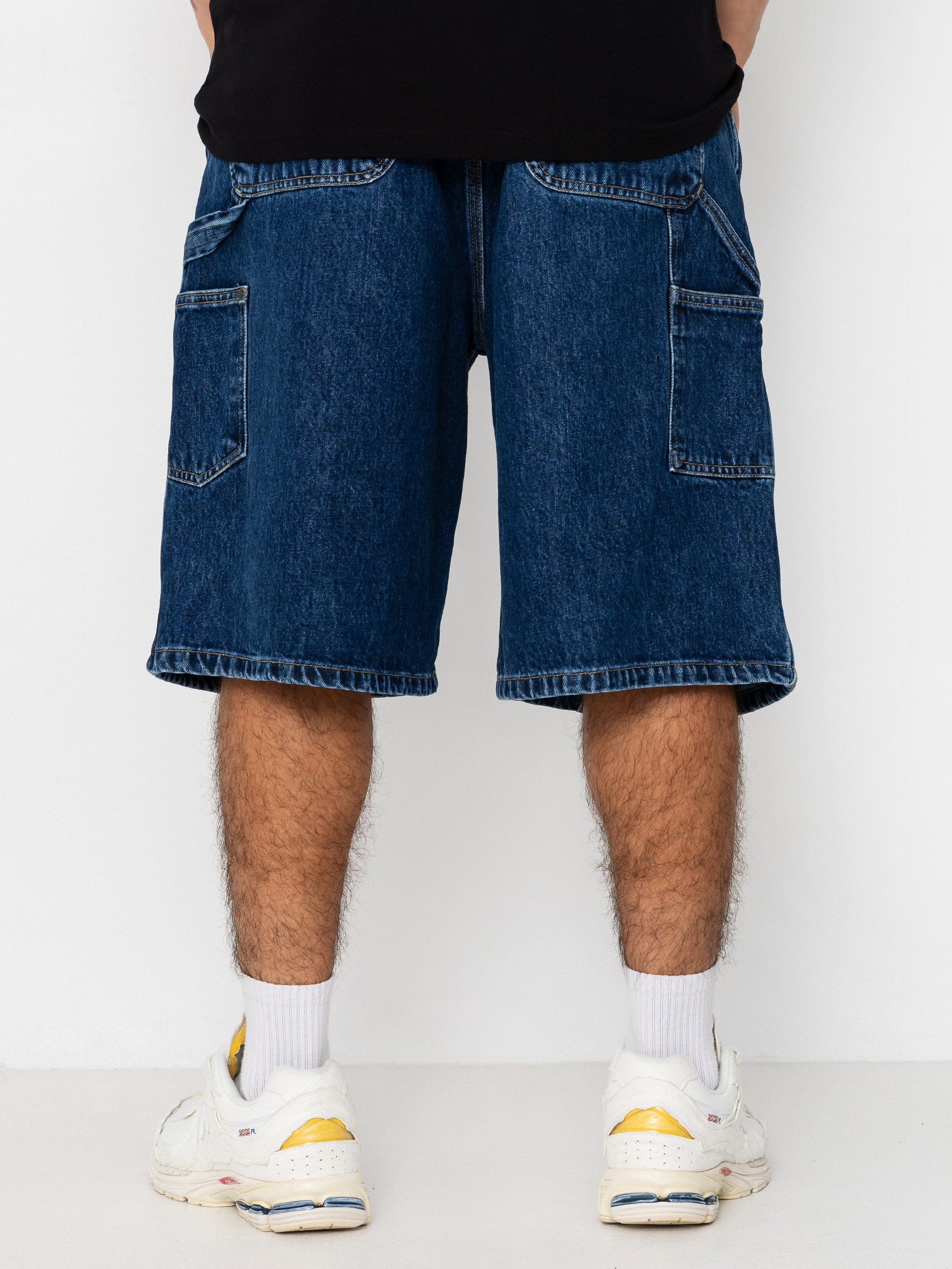 Pantaloni scurți Carhartt WIP OG Double Knee (blue stone washed)