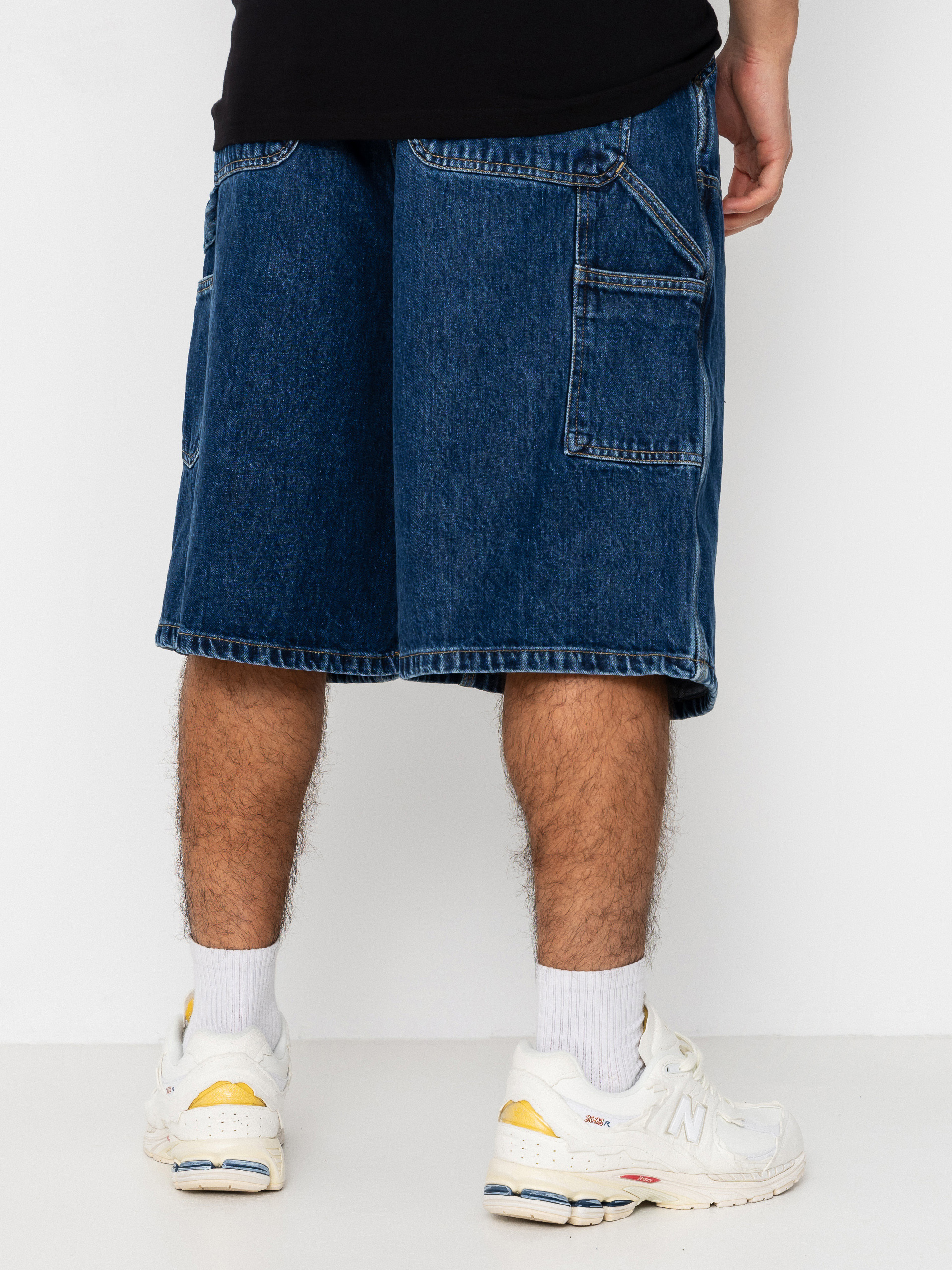 Pantaloni scurți Carhartt WIP OG Double Knee (blue stone washed)