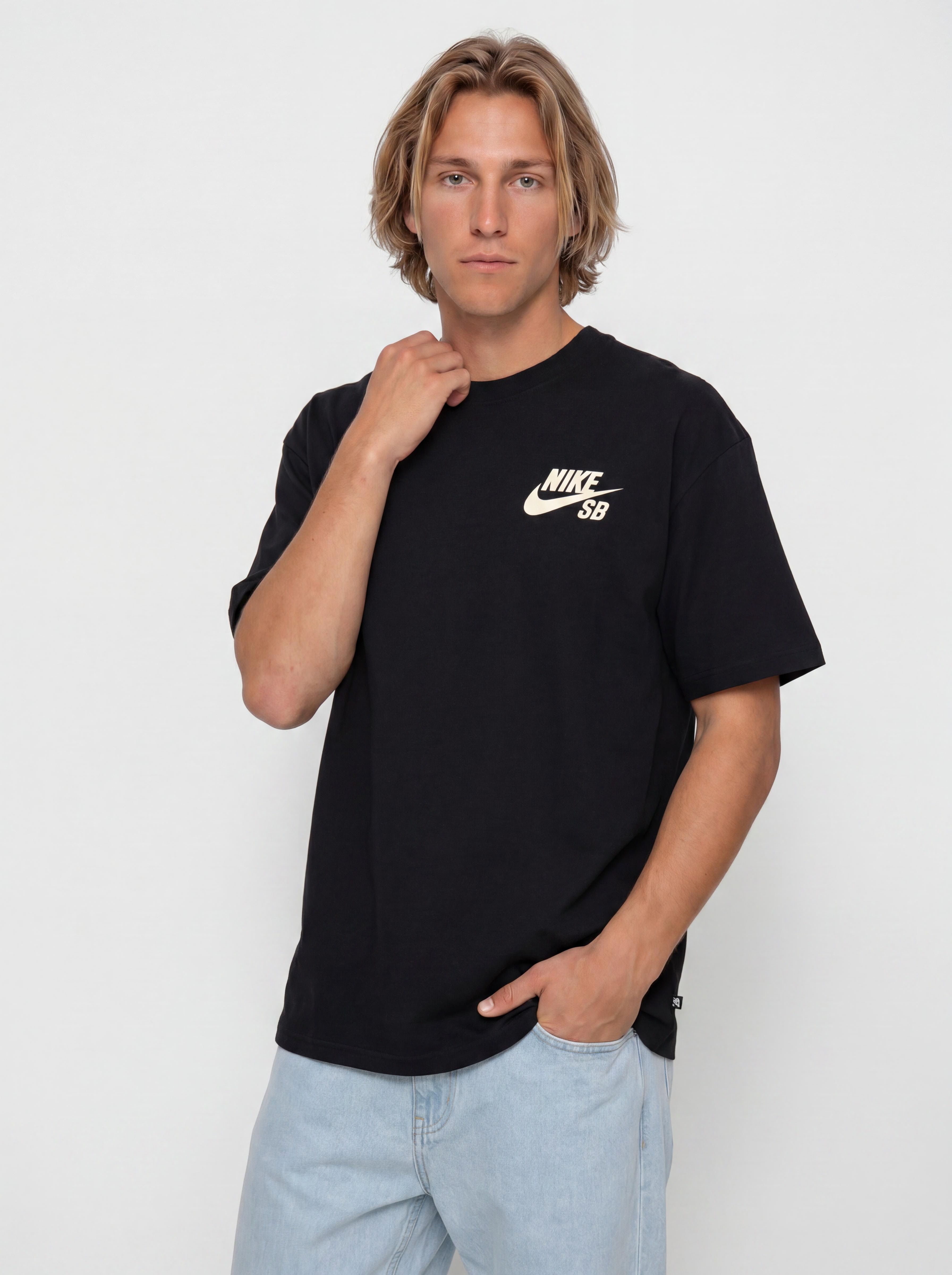 Tricou Nike SB Logo (black/coconut milk)