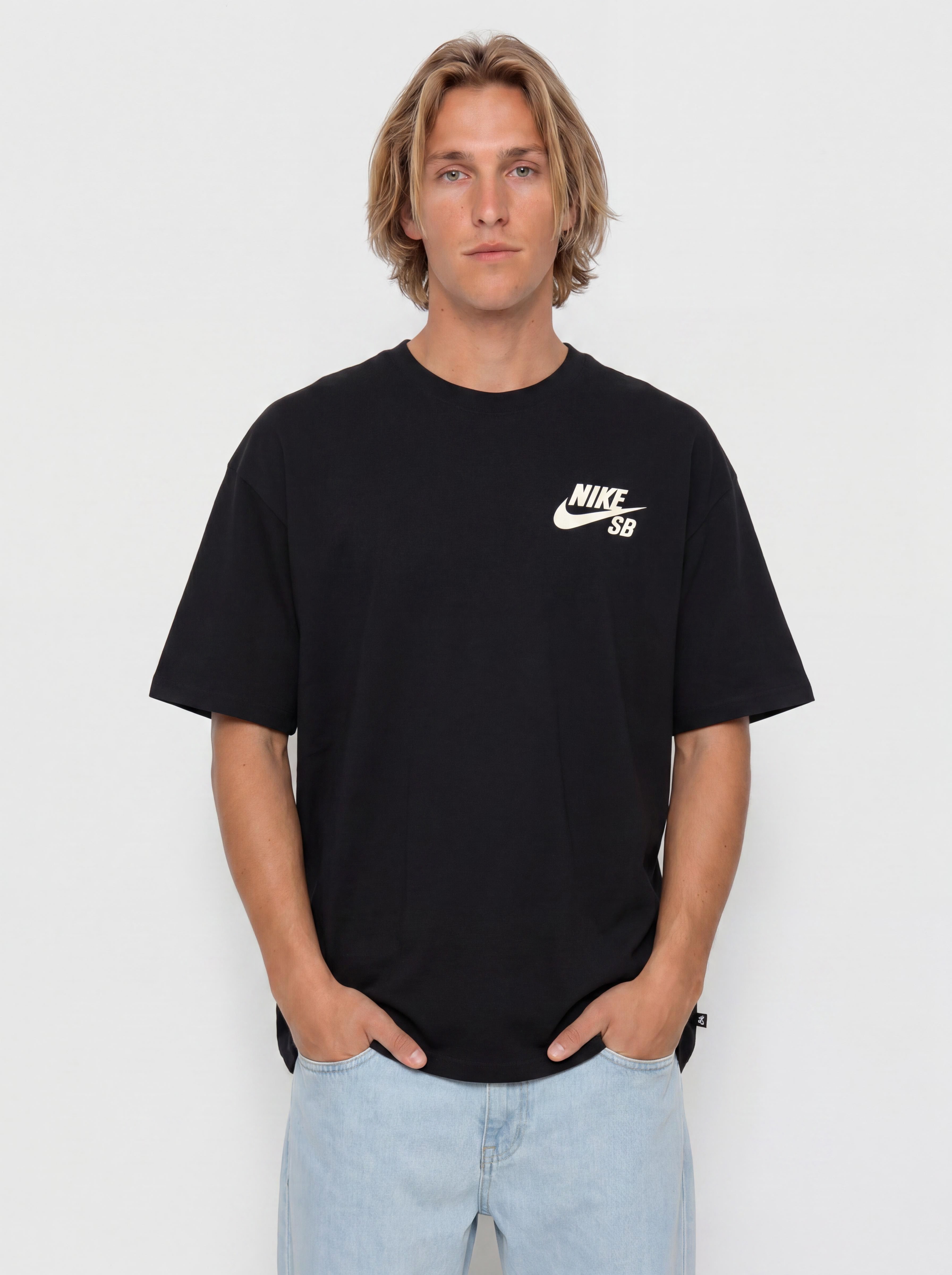 Tricou Nike SB Logo (black/coconut milk)