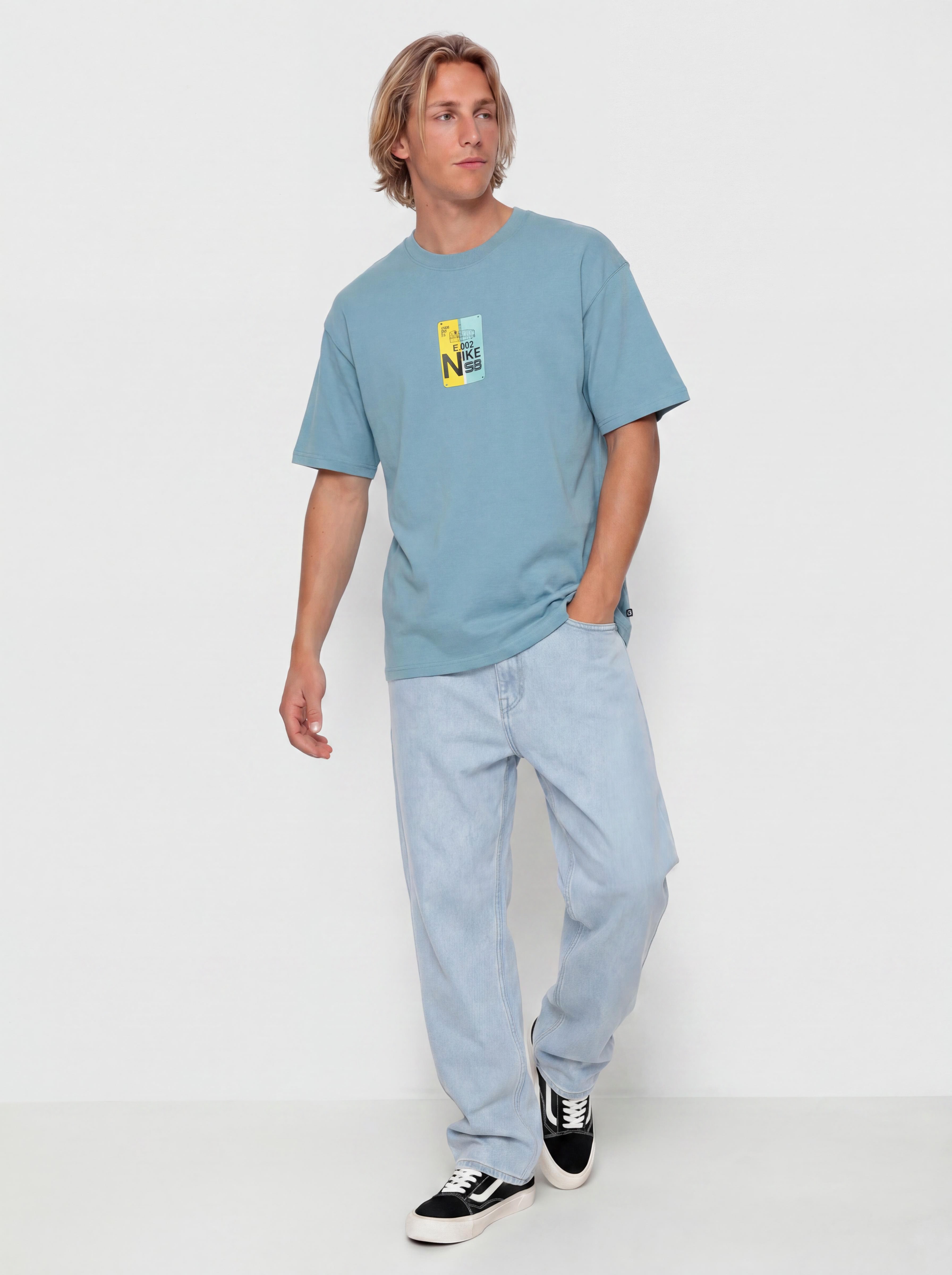 Tricou Nike SB Bus Pass (denim turq)