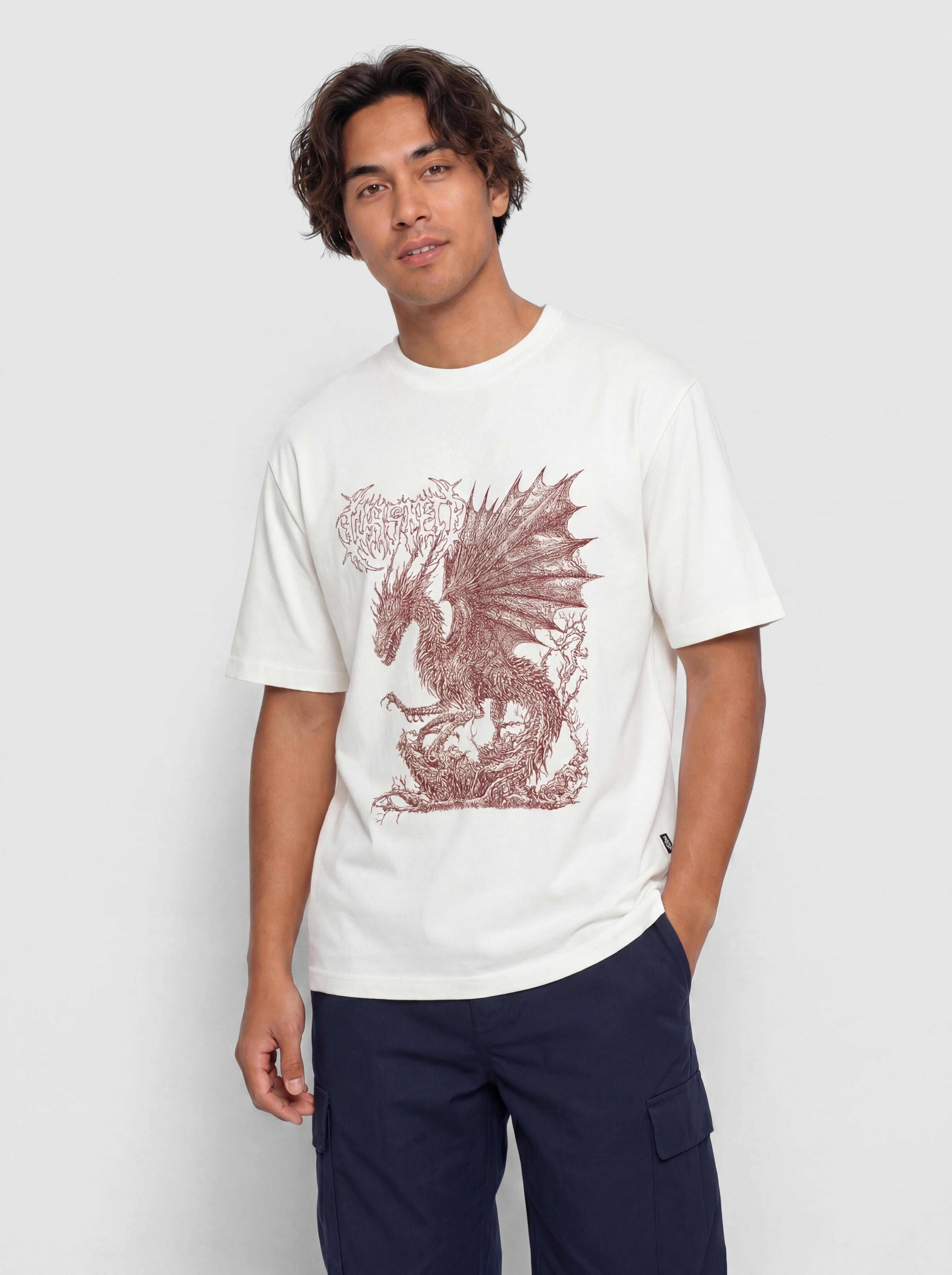 Tricou Wasted Paris Balaur (natural white)