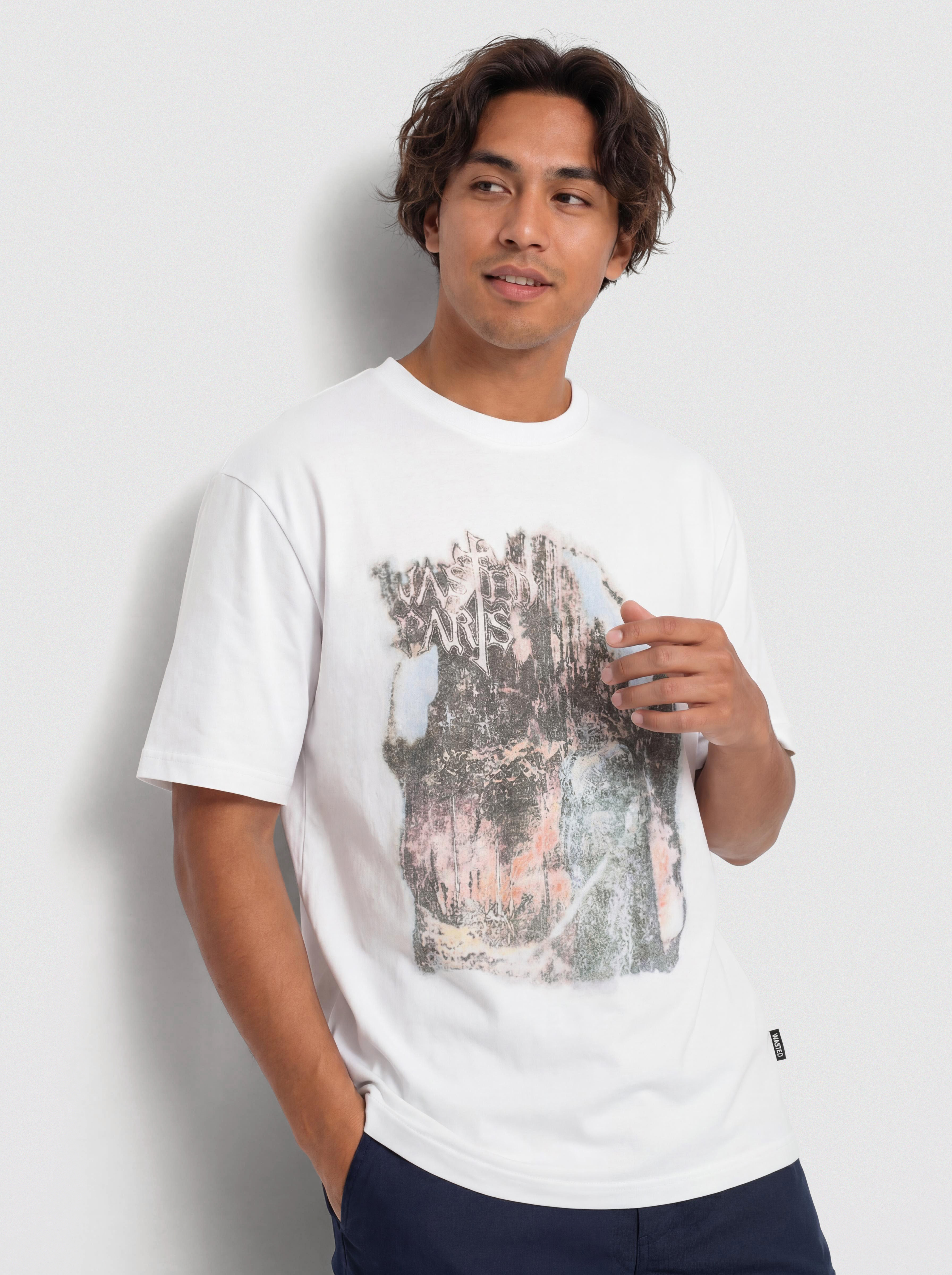 Tricou Wasted Paris Helheim (natural white)