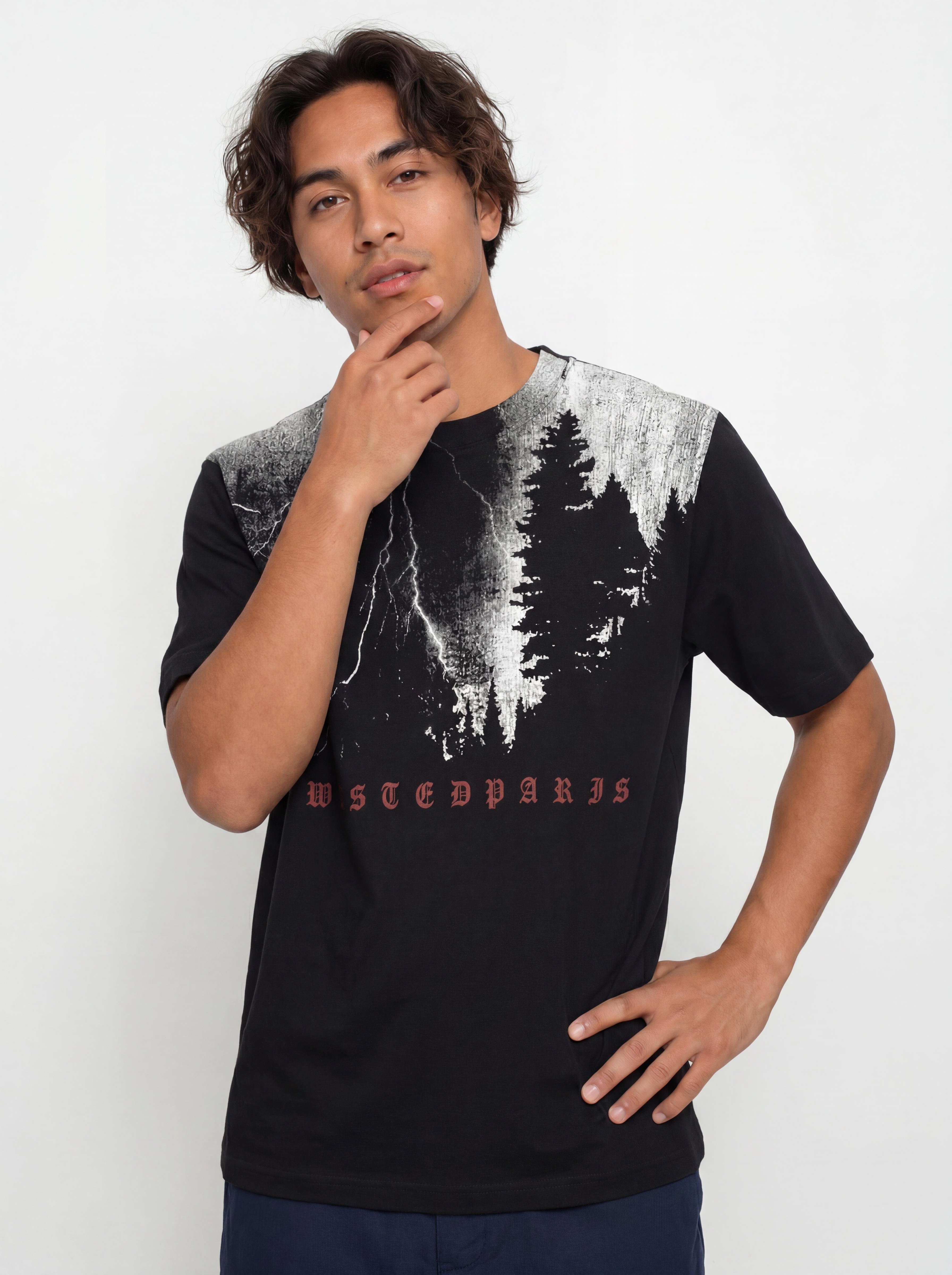 Tricou Wasted Paris Black Hill