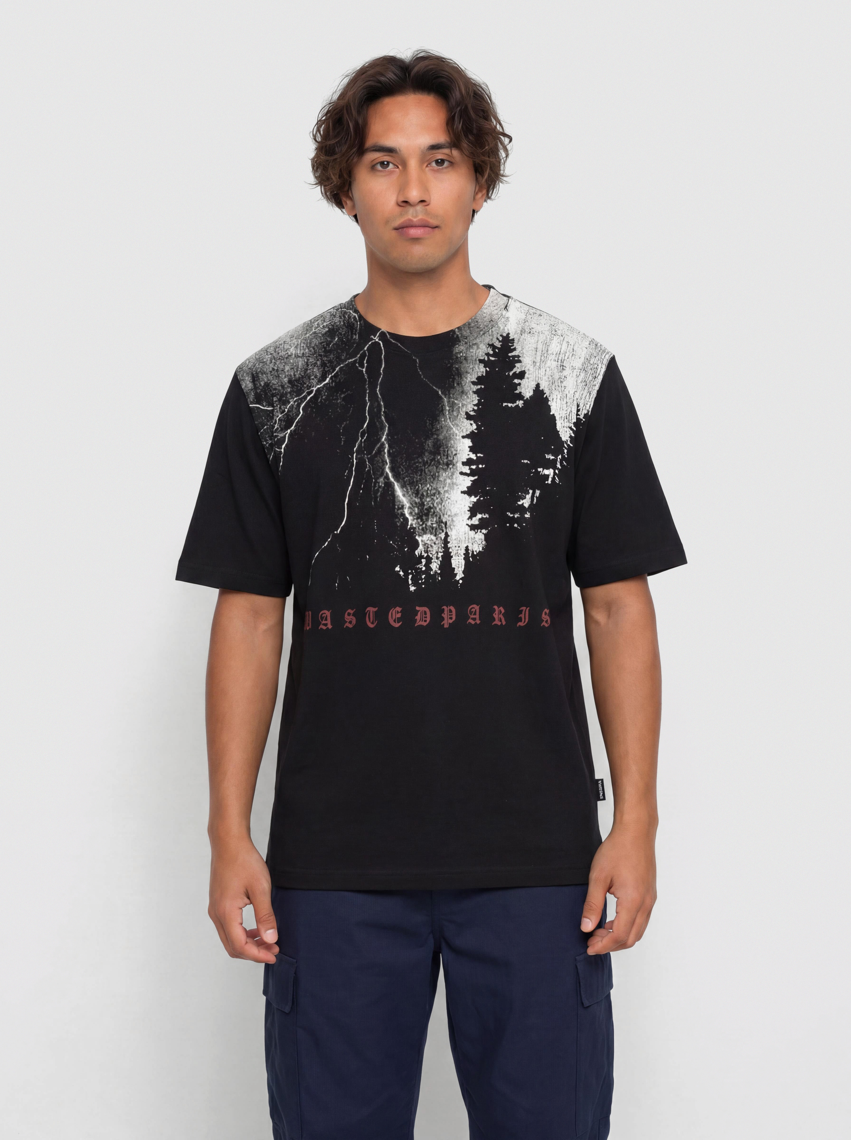 Tricou Wasted Paris Black Hill (black)