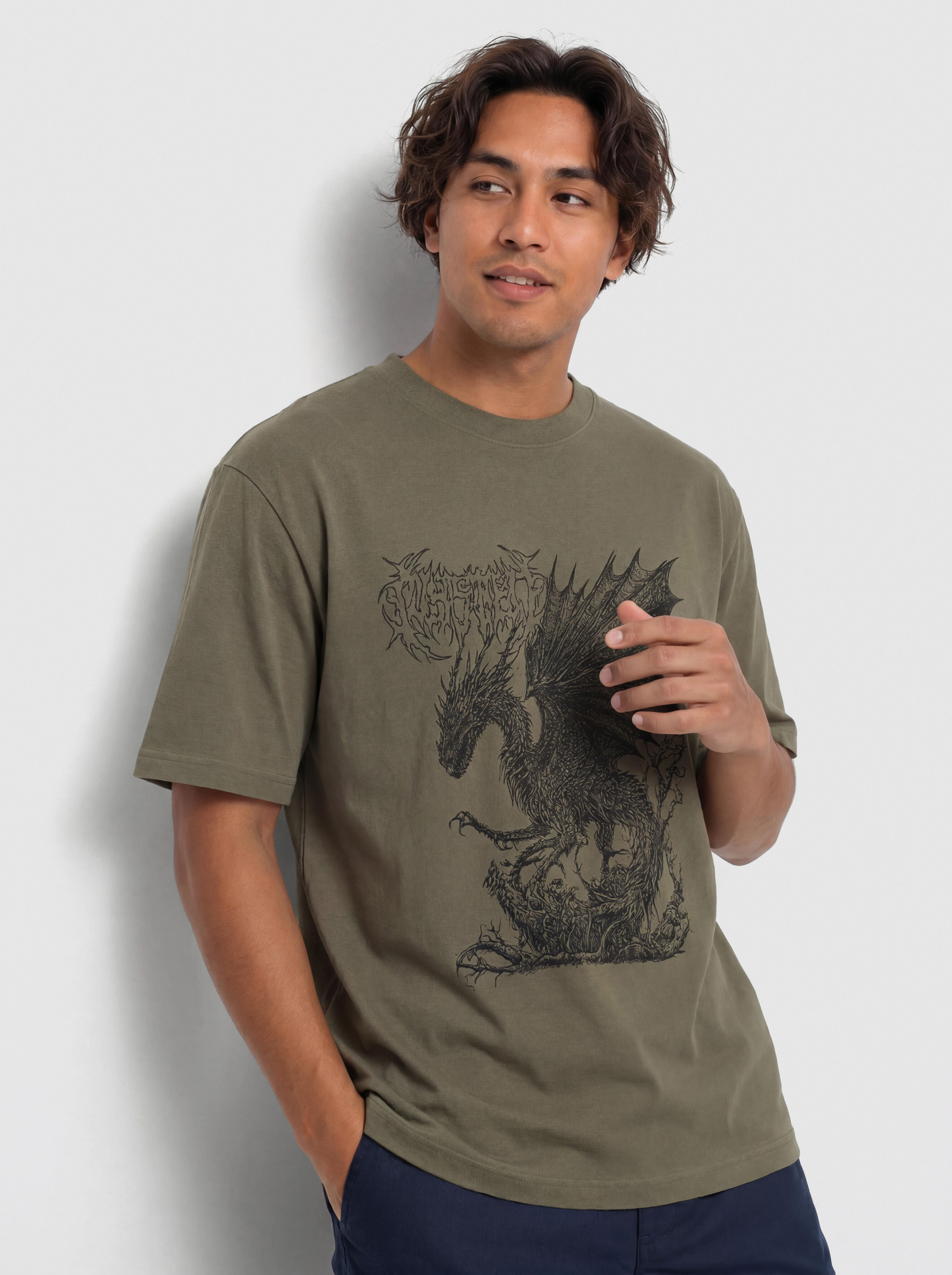 Tricou Wasted Paris Balaur (olive khaki)