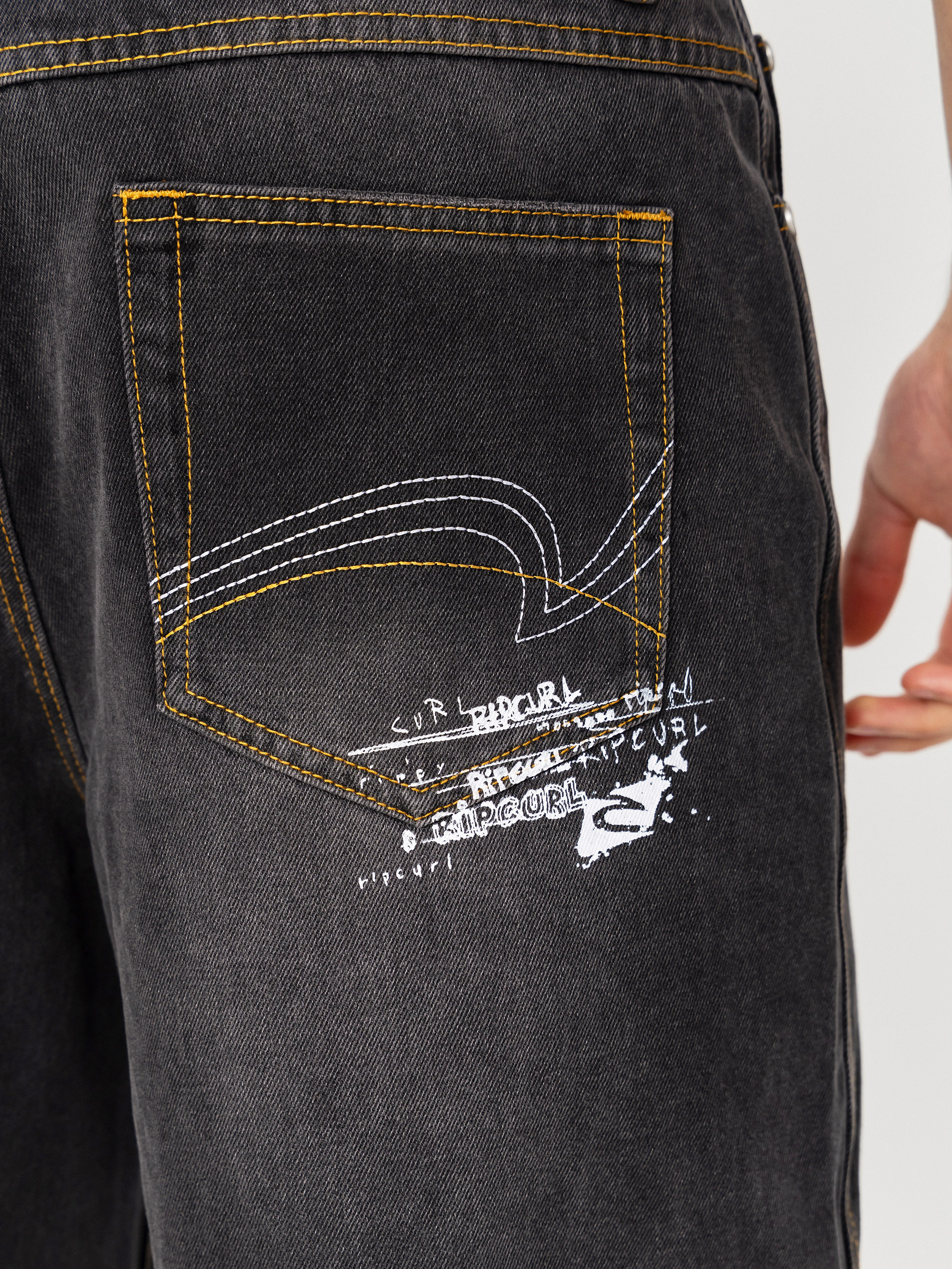 Pantaloni scurți Rip Curl Inner Visions Denim (dark acid black)