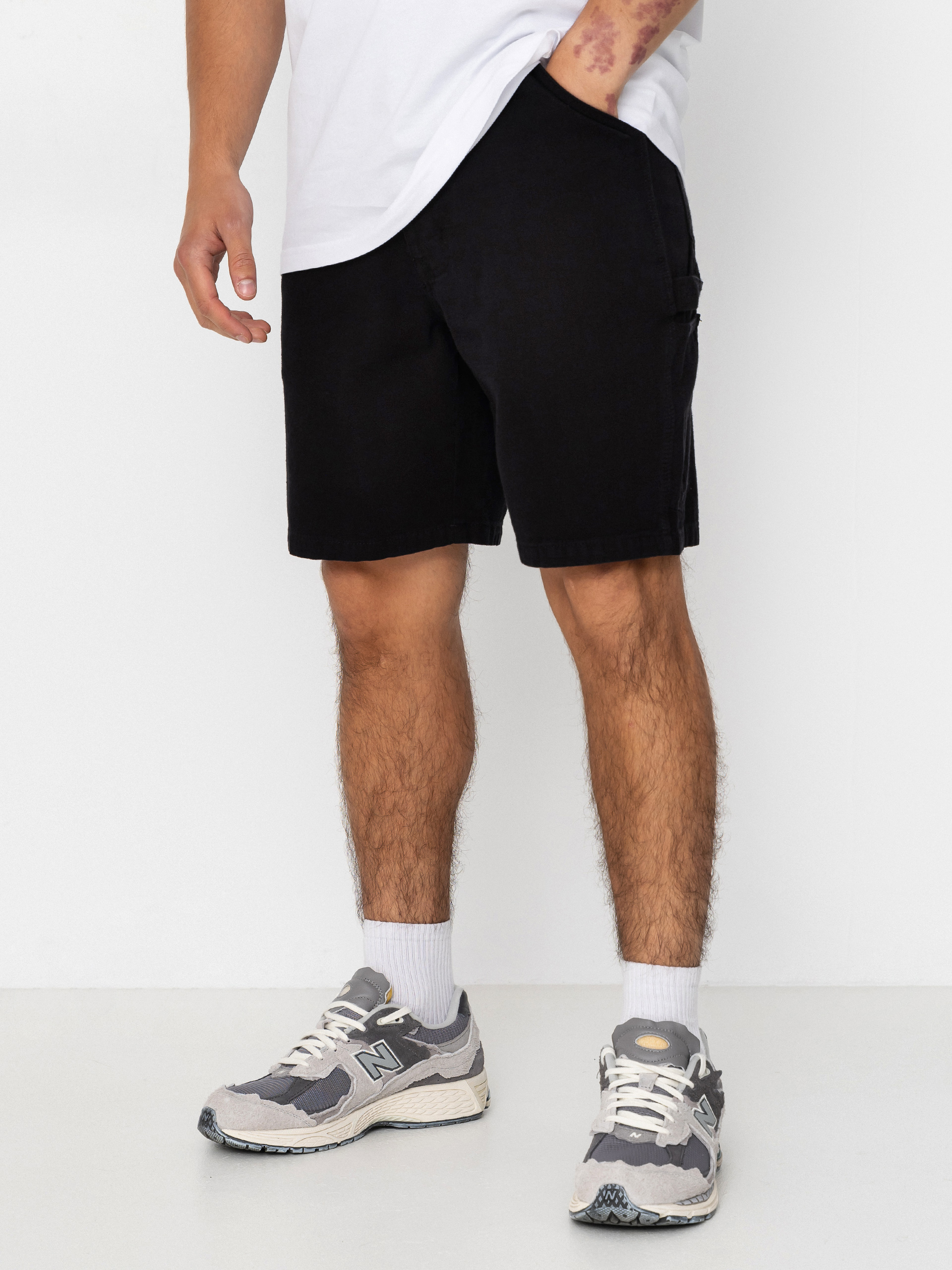 Pantaloni scurți Deus Ex Machina Big Fella Chambray (black)