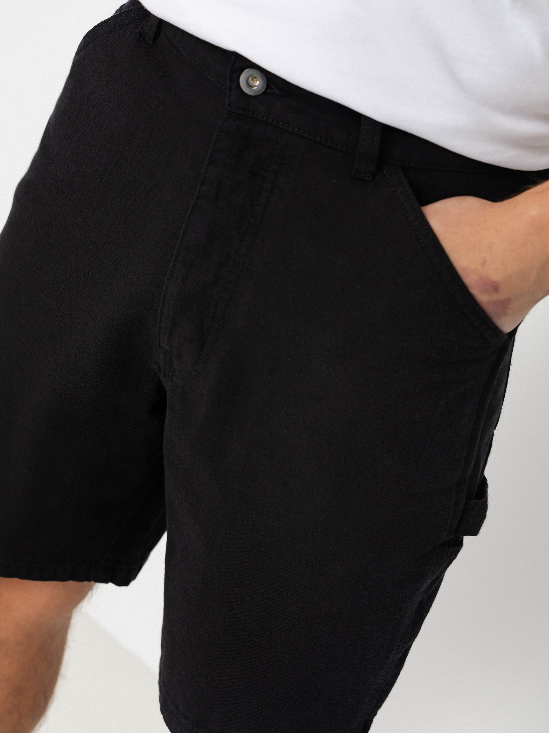 Pantaloni scurți Deus Ex Machina Big Fella Chambray (black)
