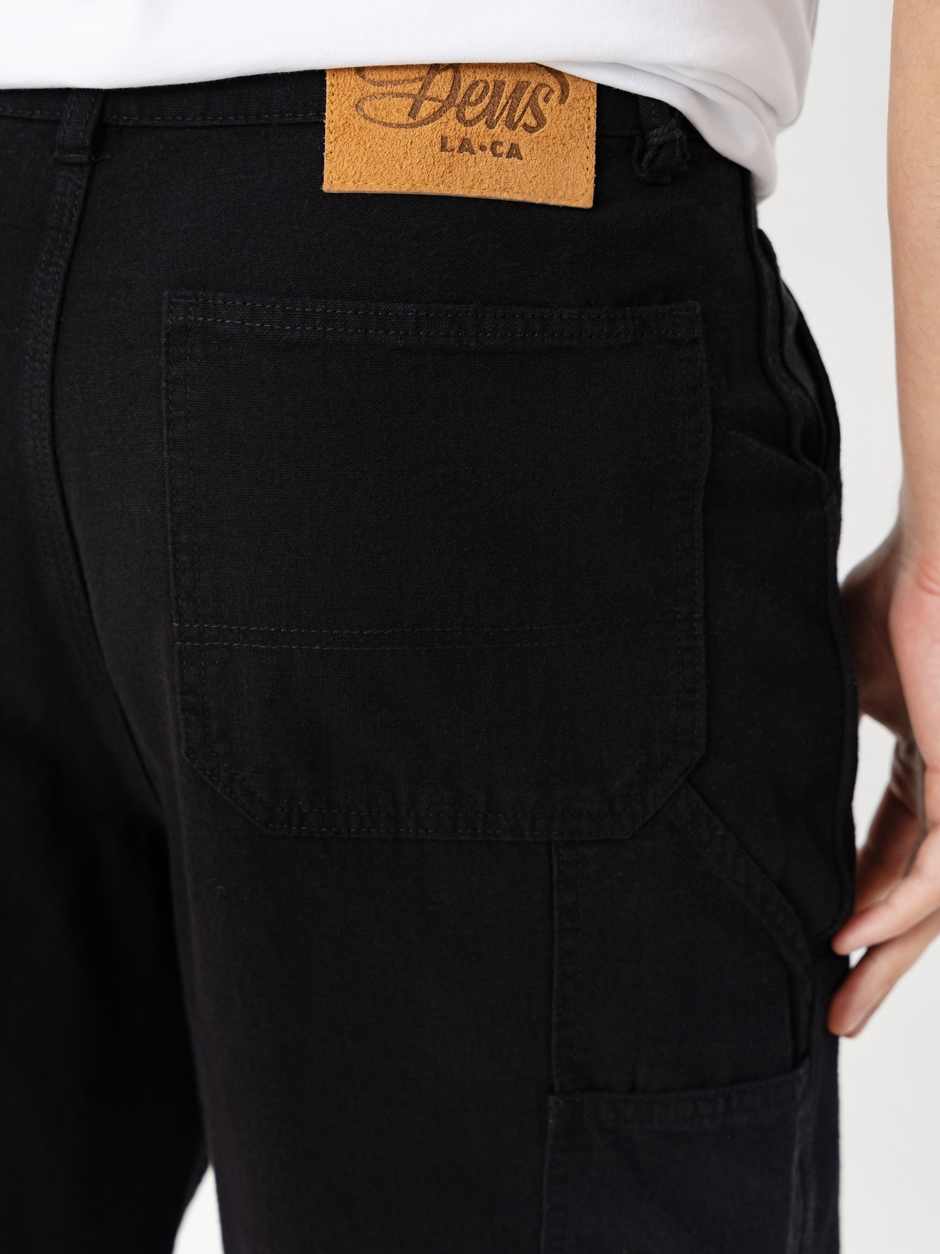 Pantaloni scurți Deus Ex Machina Big Fella Chambray (black)